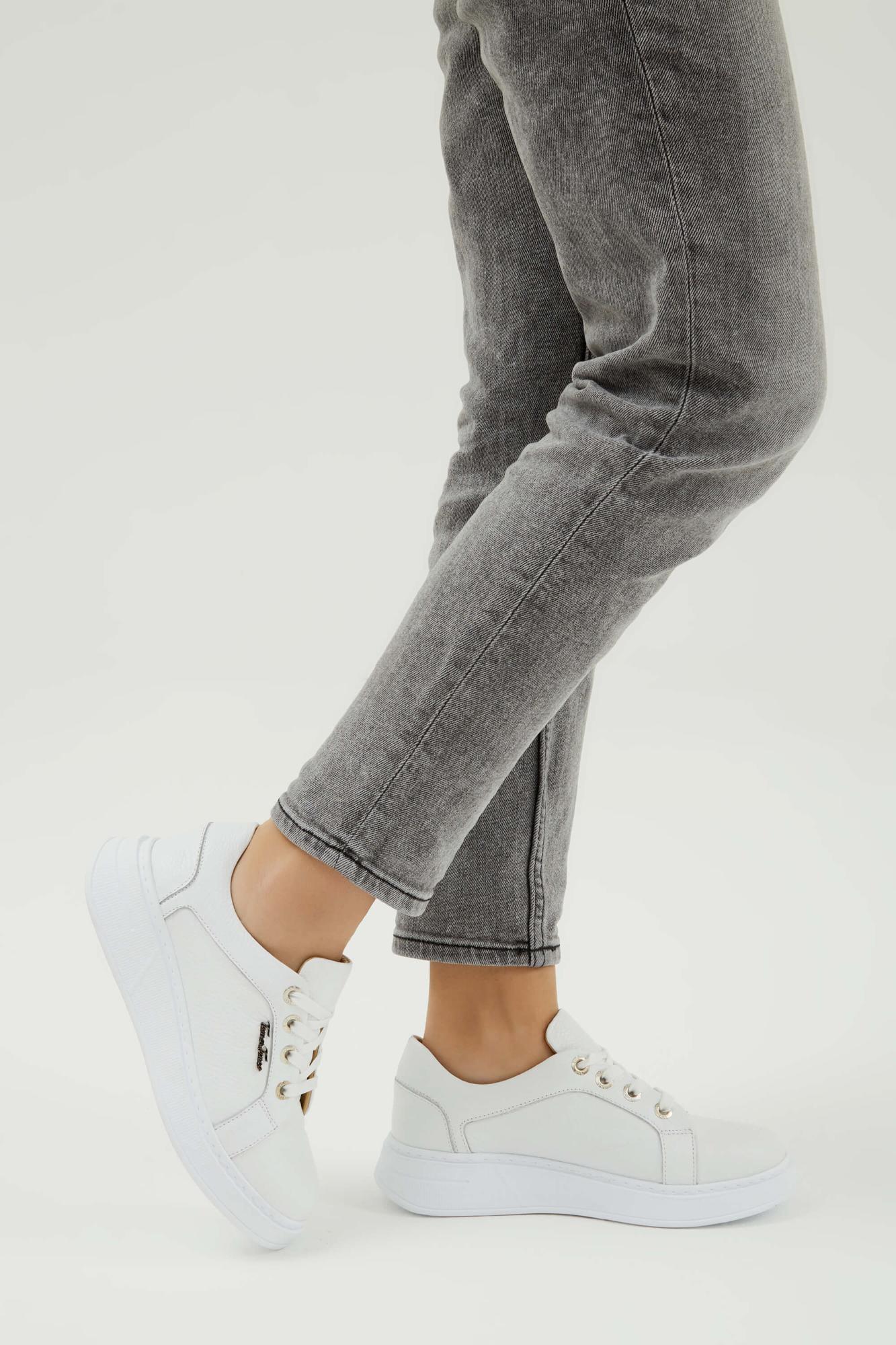 Tamer Tanca Kadın Hakiki Deri Beyaz Sneakers & Spor Ayakkabı