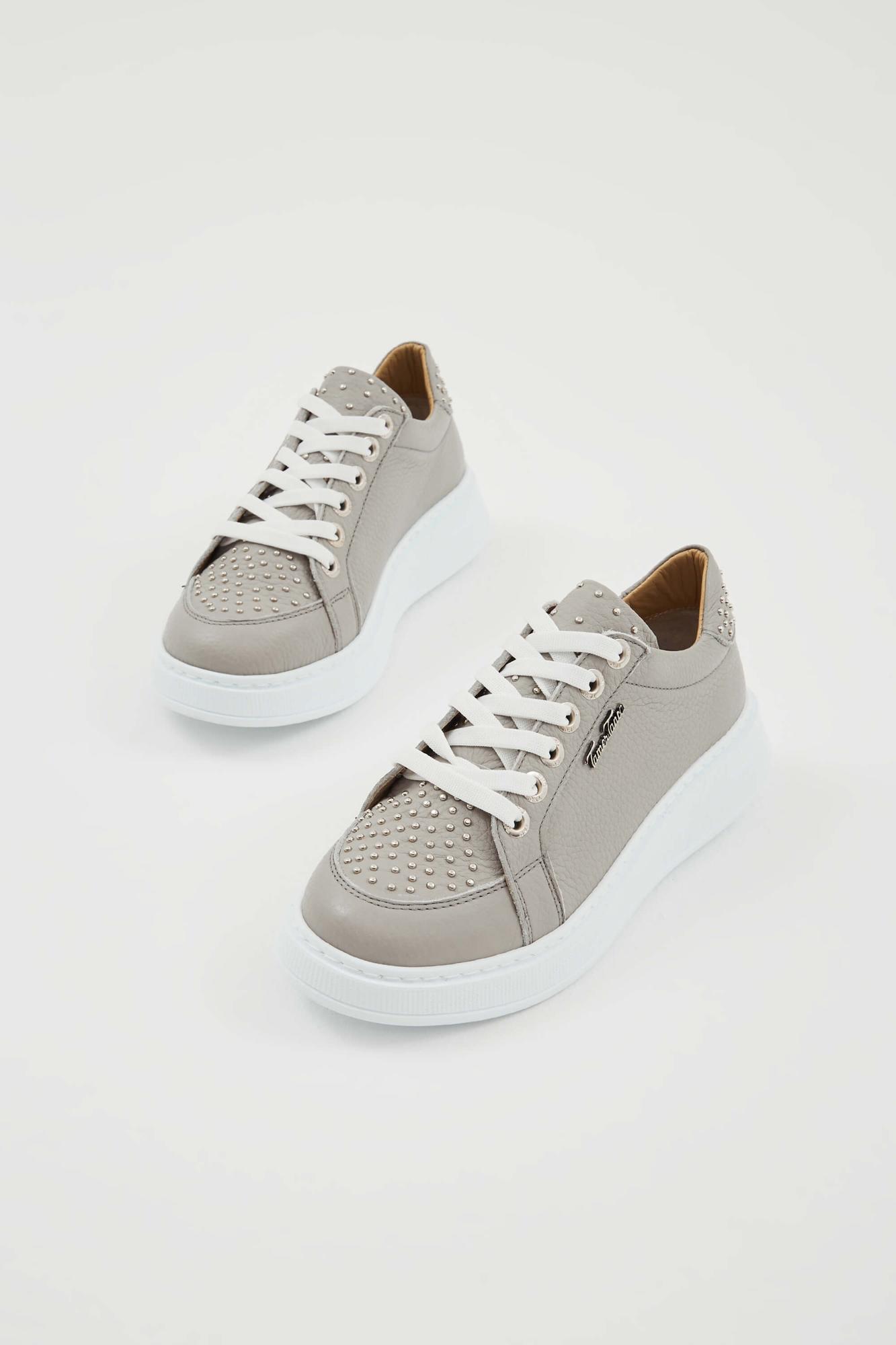 Tamer Tanca Kadın Hakiki Deri Gri Sneakers & Spor Ayakkabı