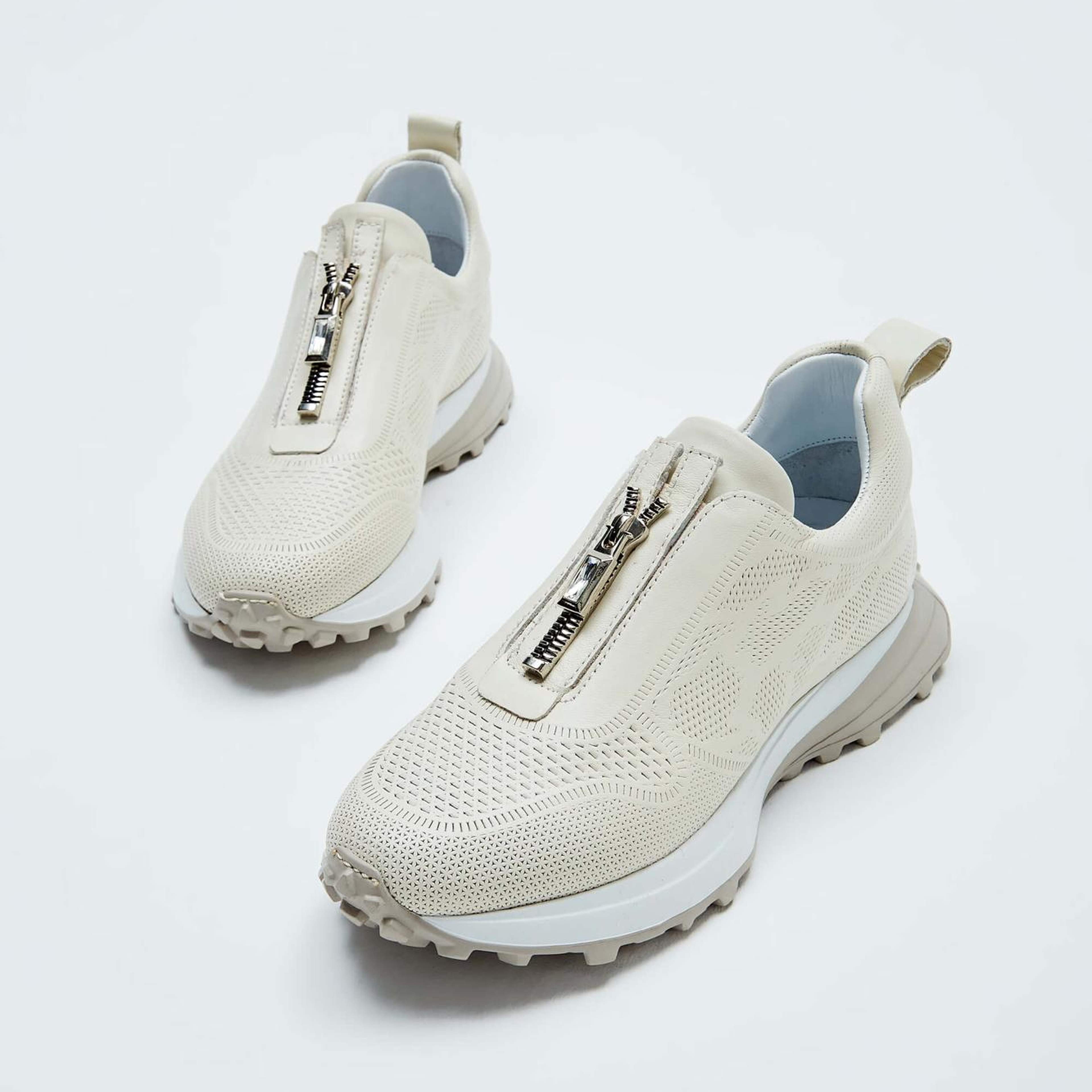 Tamer Tanca Kadın Hakiki Deri Bej Sneakers & Spor Ayakkabı