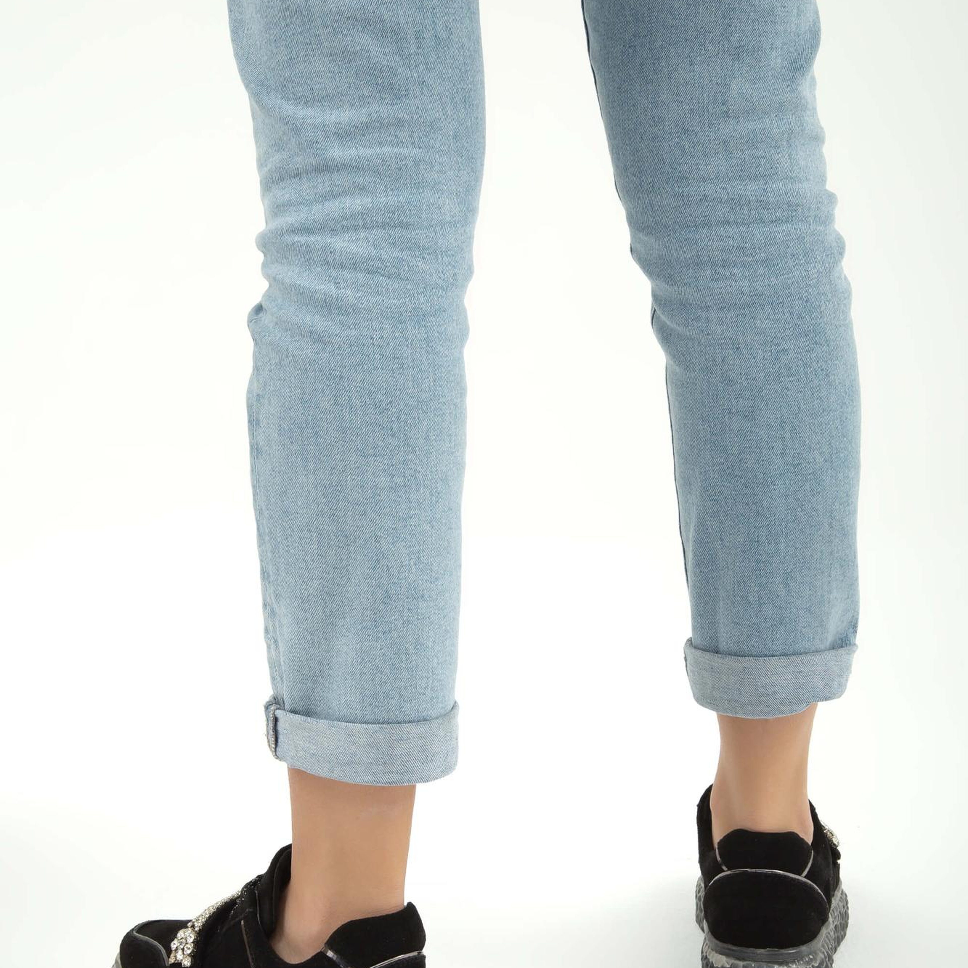 Tamer Tanca Kadın Hakiki Deri Siyah Süet Sneakers & Spor Ayakkabı