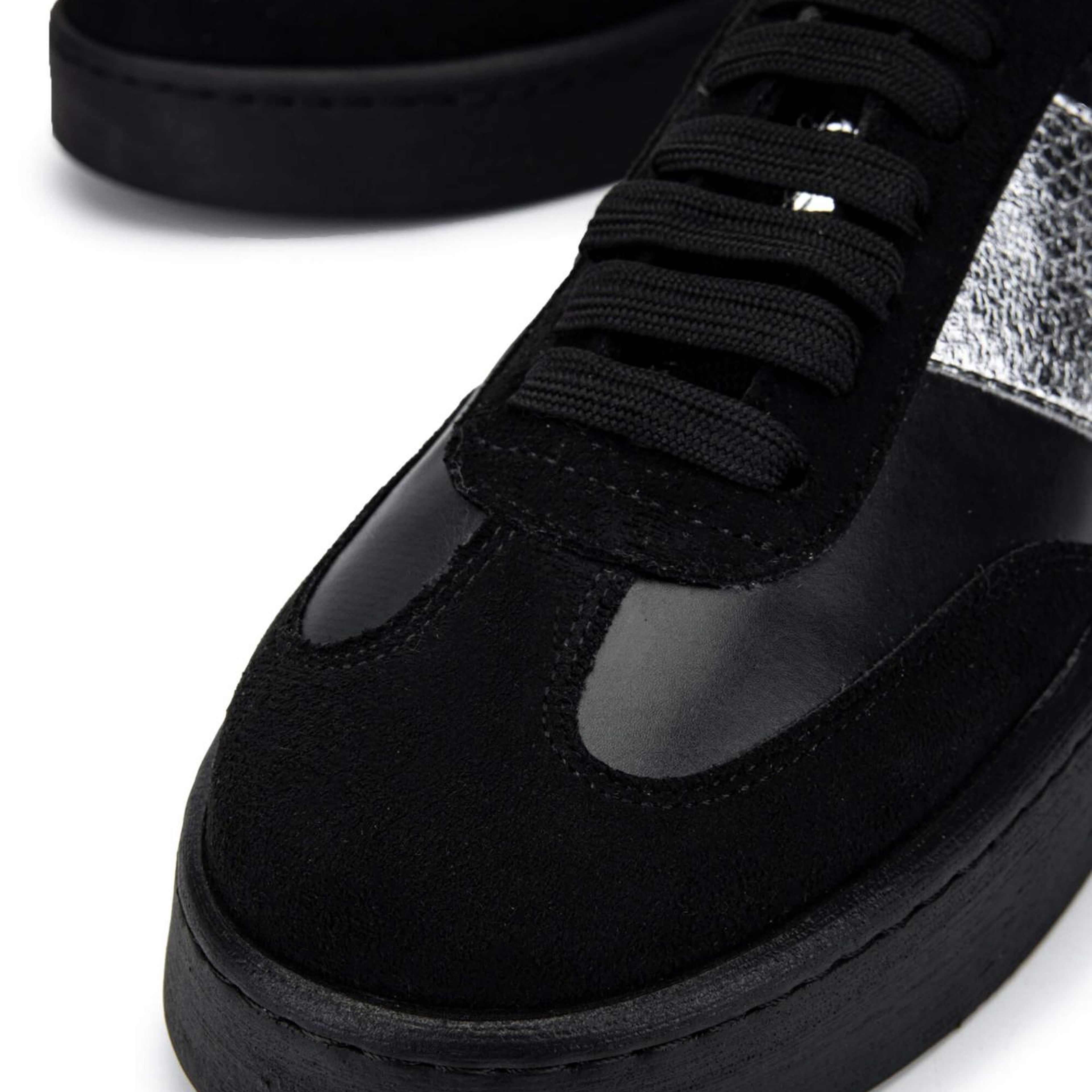 Tamer Tanca Kadın Hakiki Deri Siyah Sneakers & Spor Ayakkabı