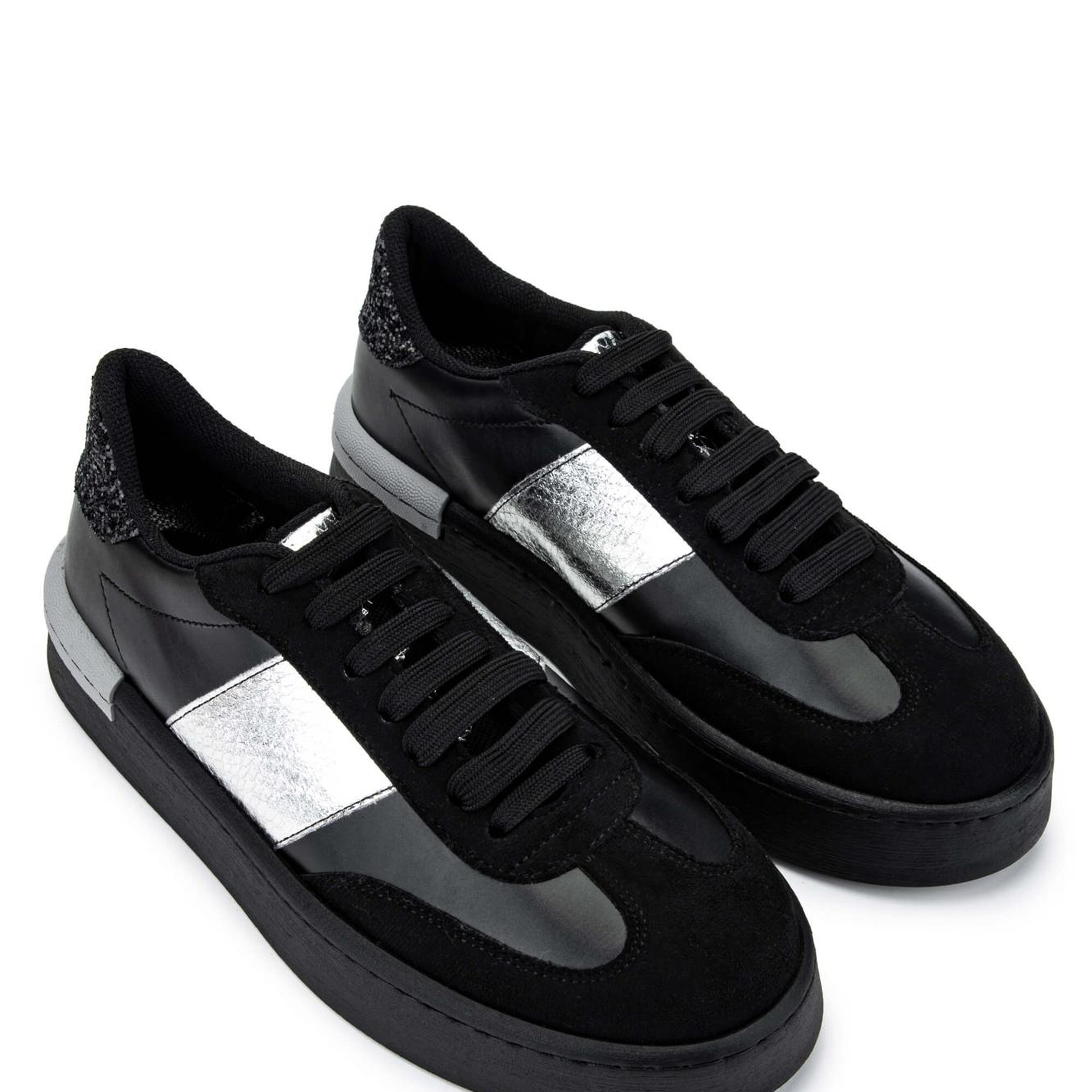 Tamer Tanca Kadın Hakiki Deri Siyah Sneakers & Spor Ayakkabı