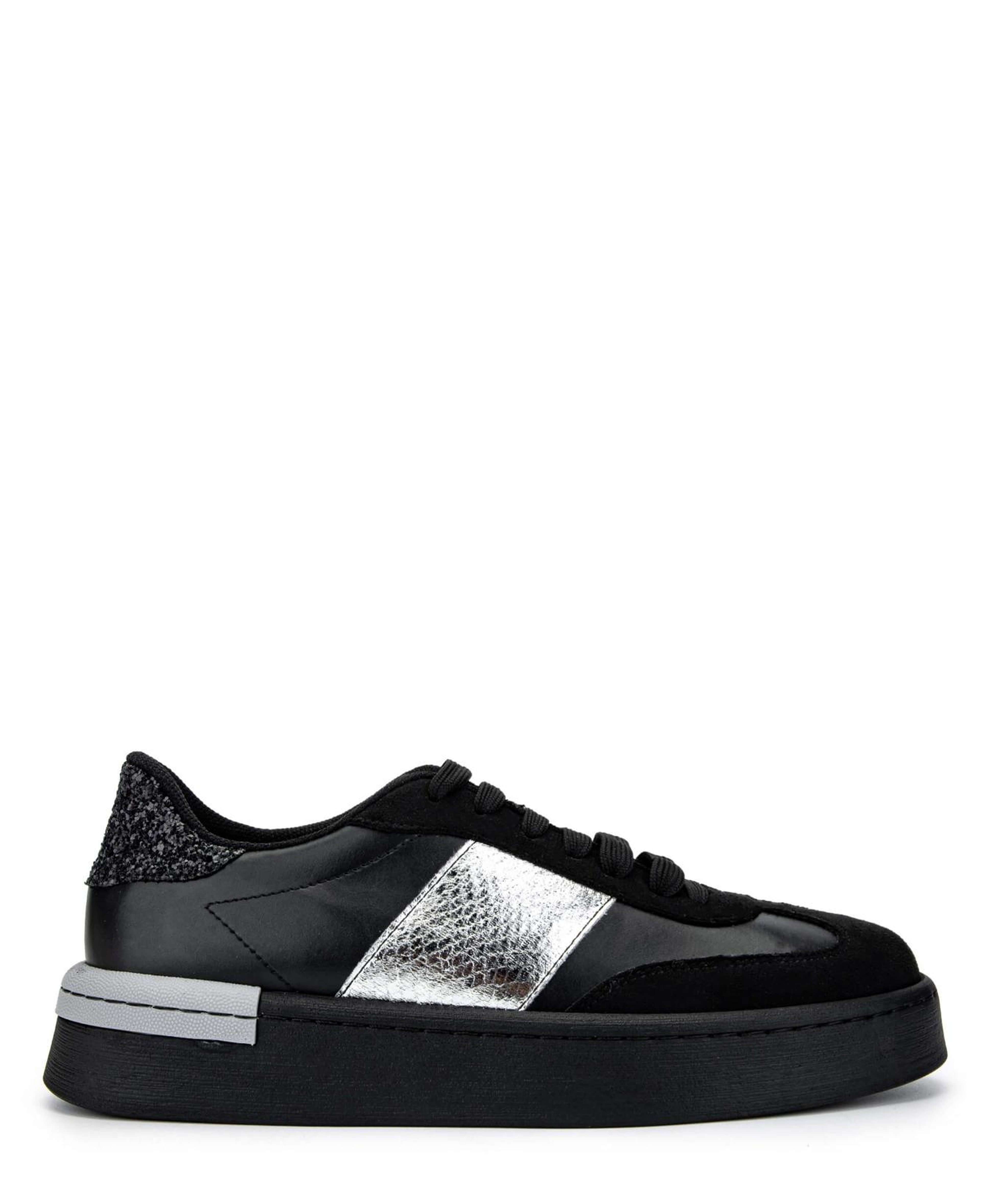 Tamer Tanca Kadın Hakiki Deri Siyah Sneakers & Spor Ayakkabı