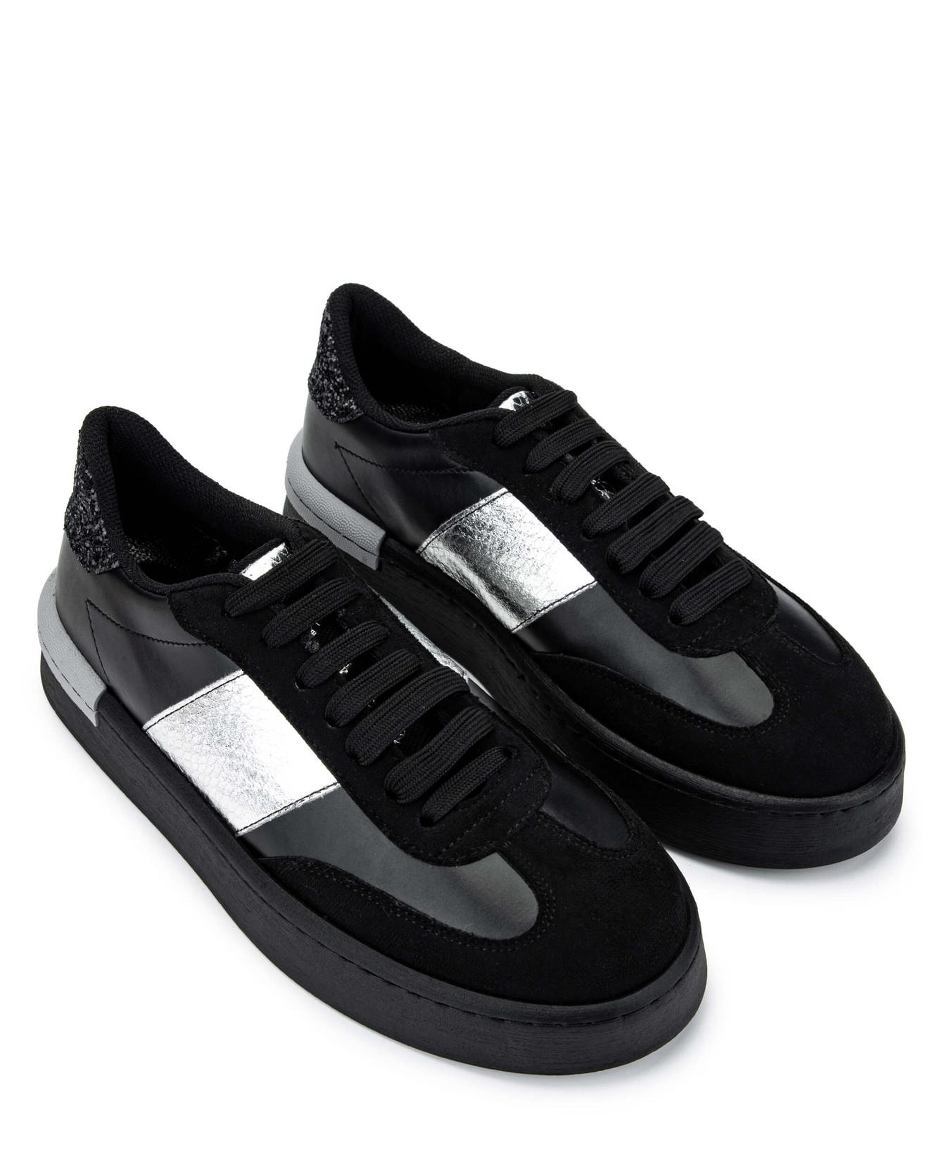 Tamer Tanca Kadın Hakiki Deri Siyah Sneakers & Spor Ayakkabı