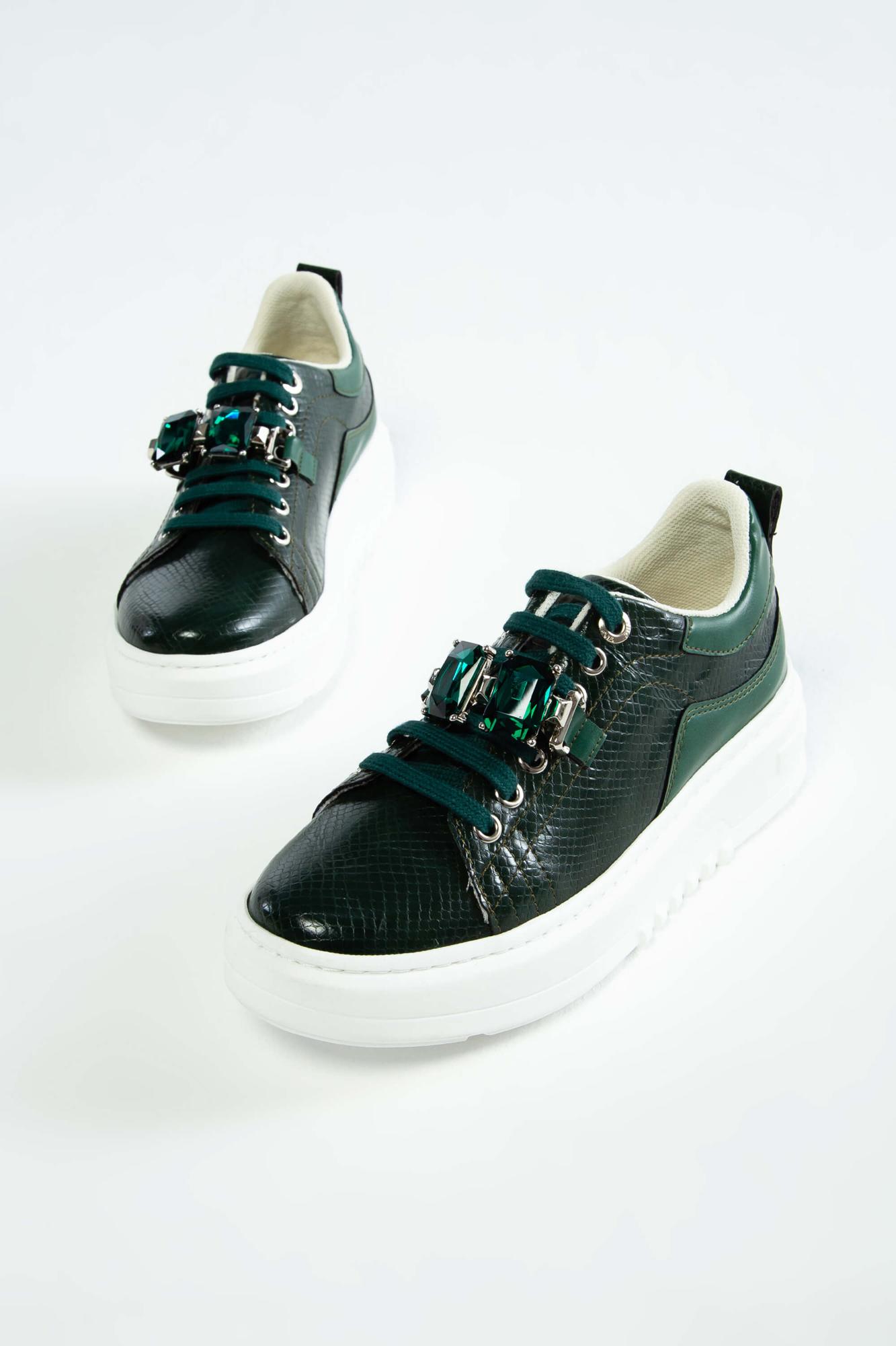 Tamer Tanca Kadın Vegan Yeşil Sneakers & Spor Ayakkabı