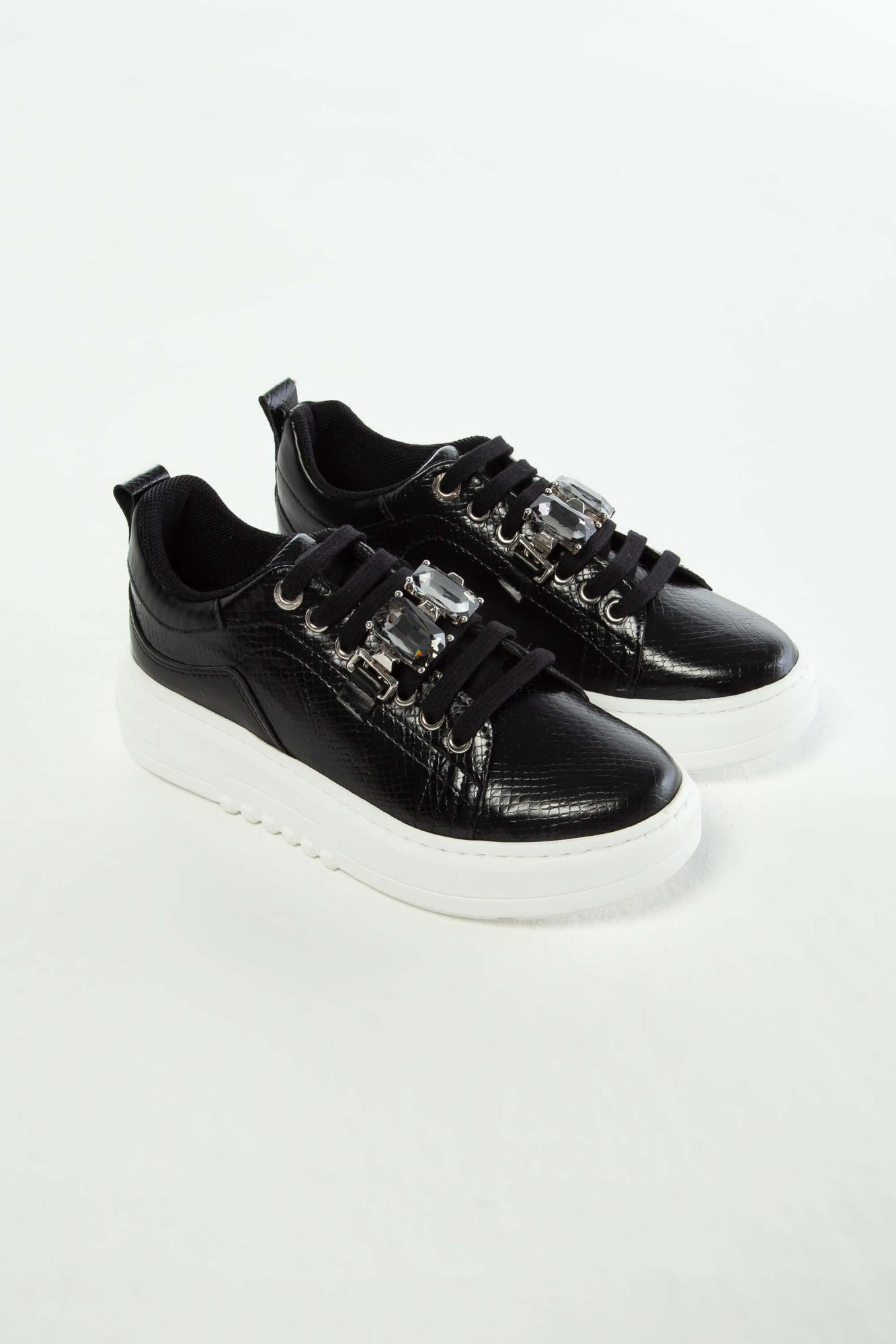 Tamer Tanca Kadın Vegan Siyah Sneakers & Spor Ayakkabı