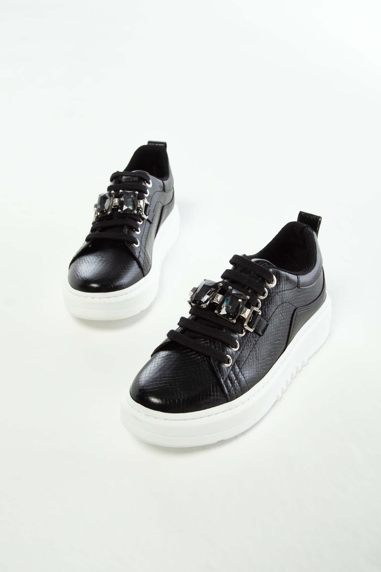 Tamer Tanca Kadın Vegan Siyah Sneakers & Spor Ayakkabı