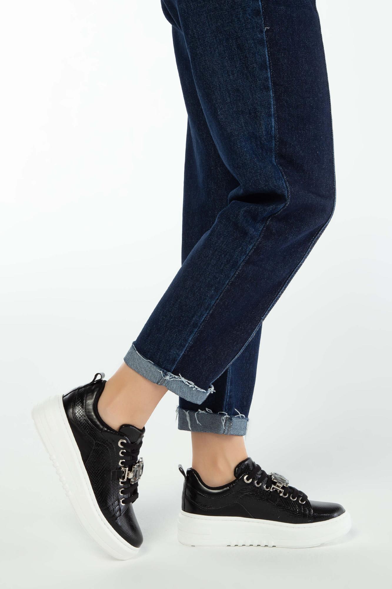 Tamer Tanca Kadın Vegan Siyah Sneakers & Spor Ayakkabı