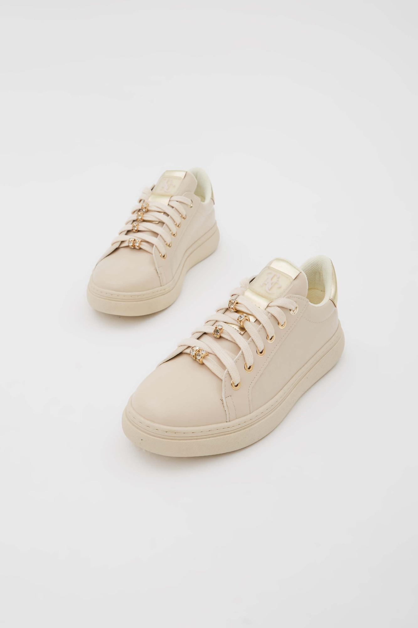 Tamer Tanca Kadın Vegan Bej Sneakers & Spor Ayakkabı