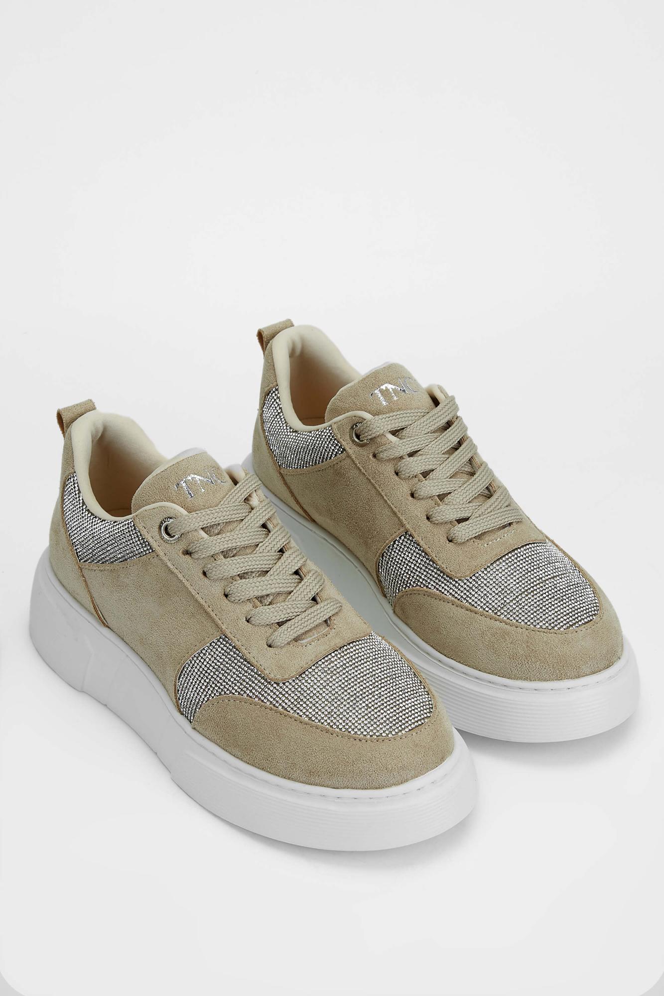 Tamer Tanca Kadın Vegan Bej Sneakers & Spor Ayakkabı