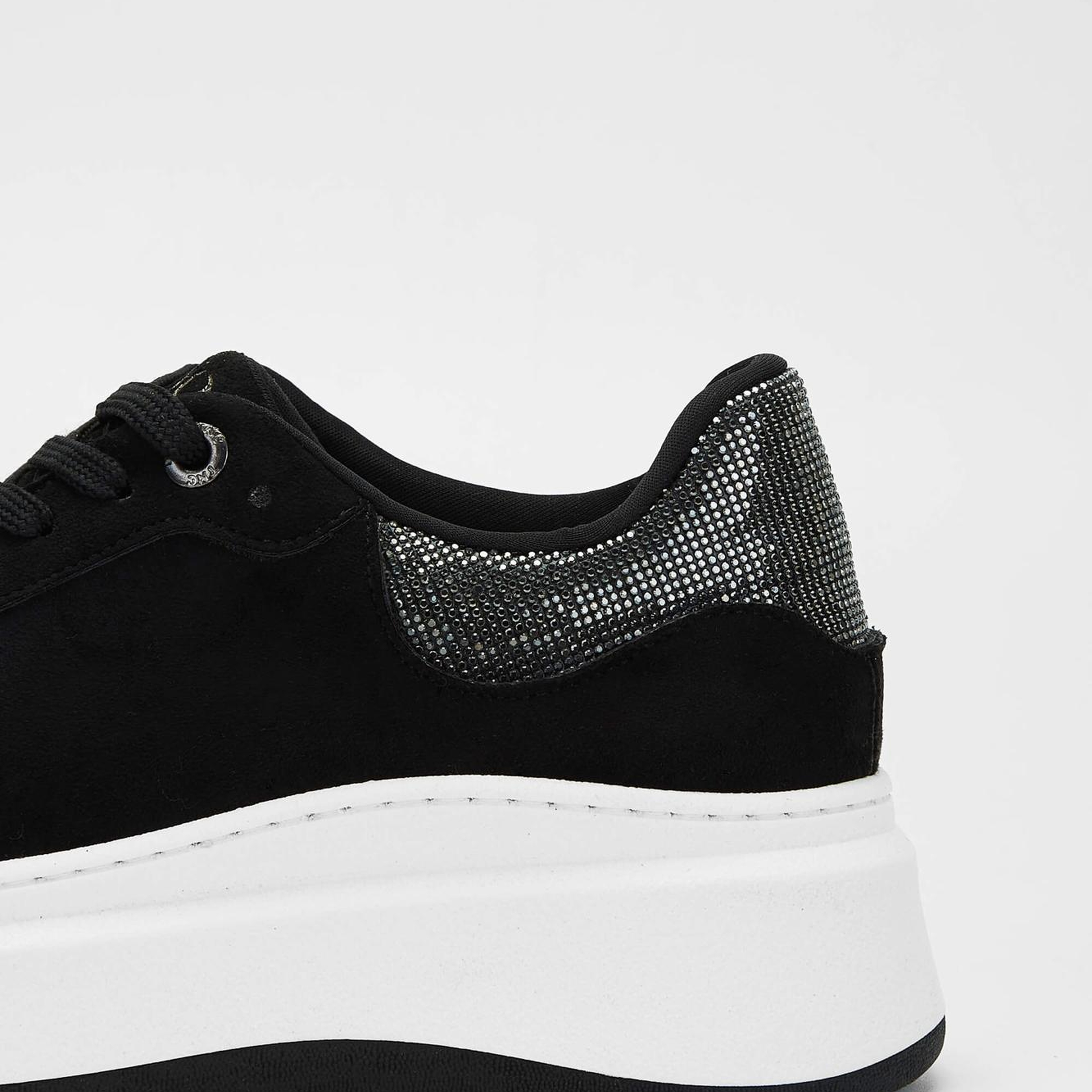 Tamer Tanca Kadın Vegan Siyah Süet Sneakers & Spor Ayakkabı