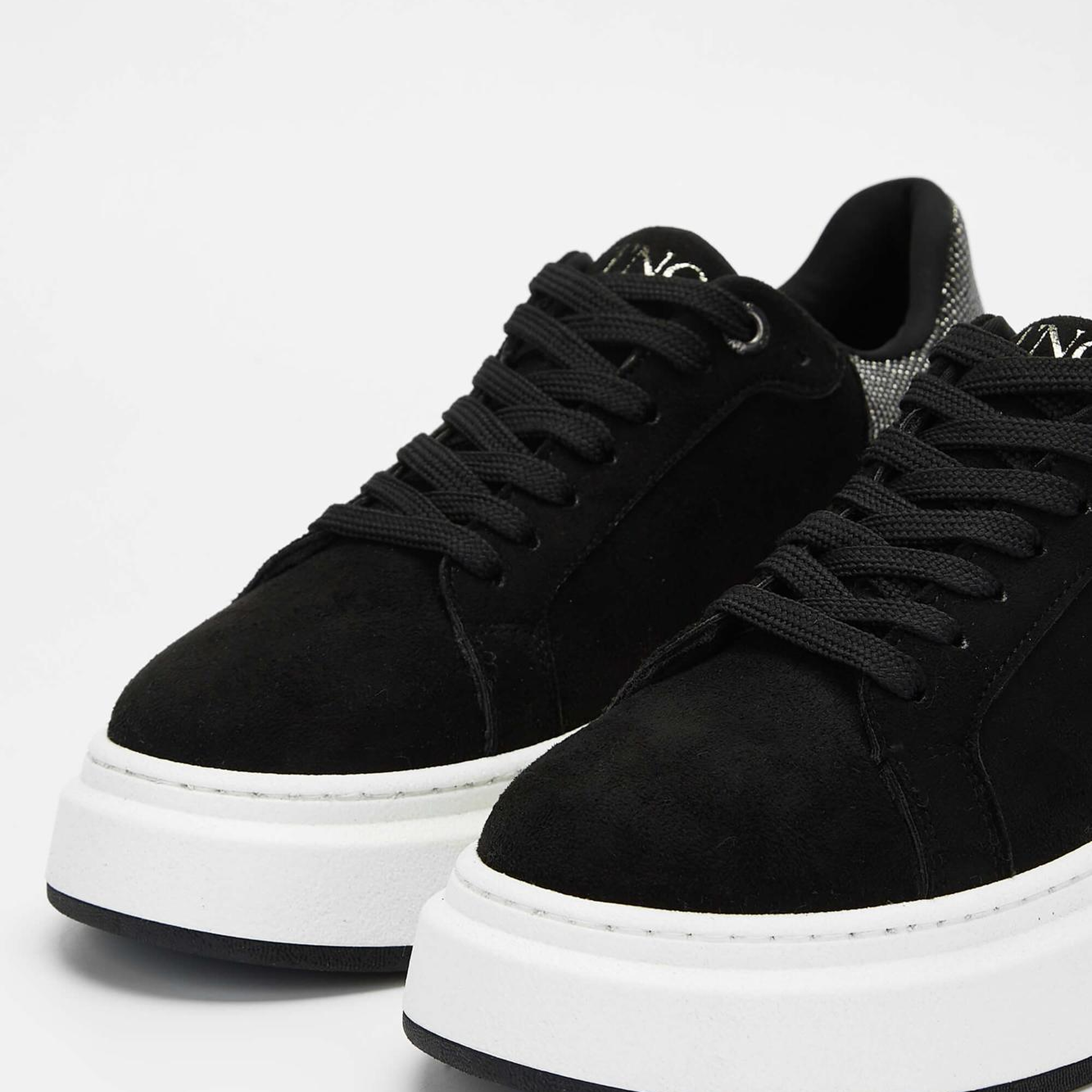 Tamer Tanca Kadın Vegan Siyah Süet Sneakers & Spor Ayakkabı