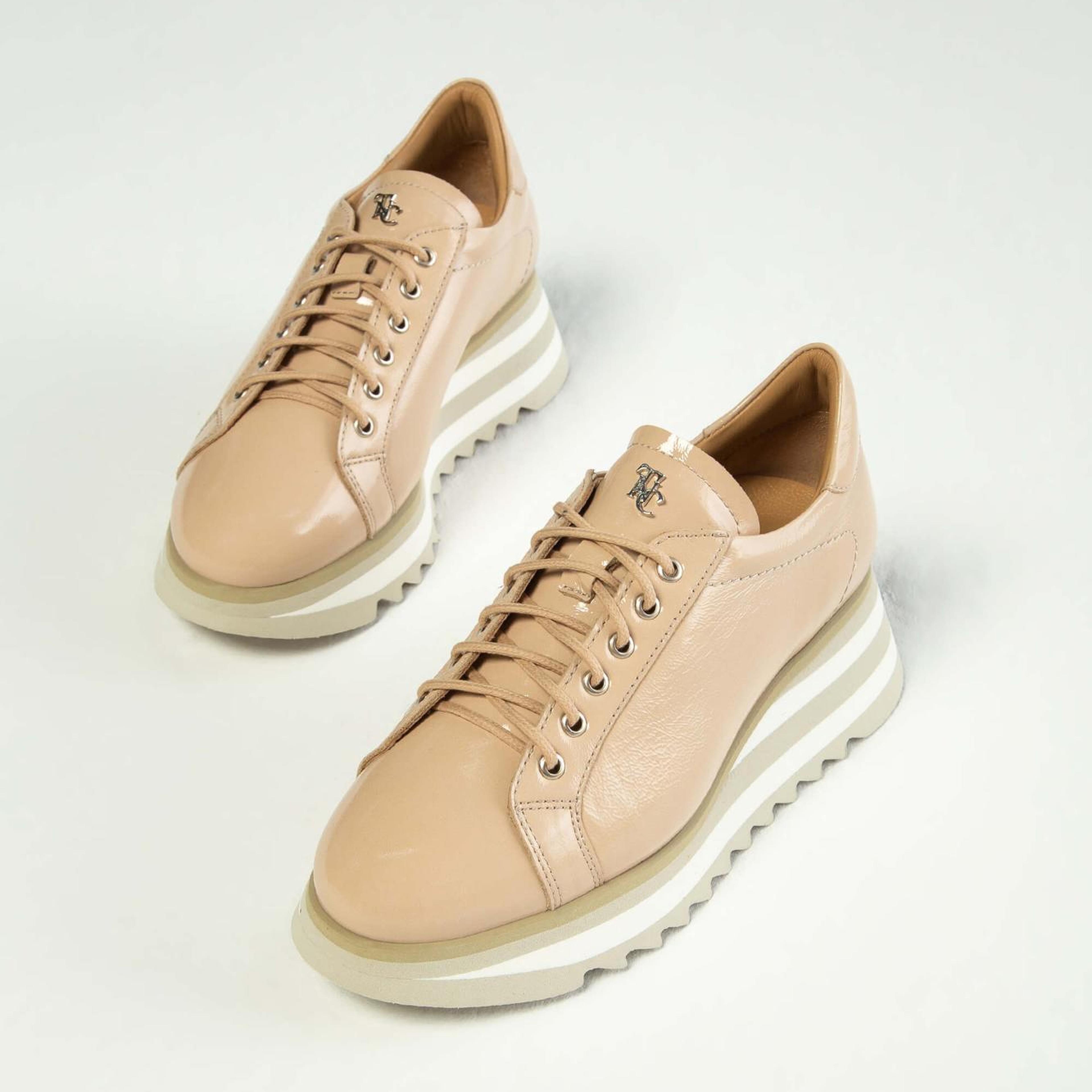 Tamer Tanca Kadın Hakiki Deri Bej Sneakers & Spor Ayakkabı