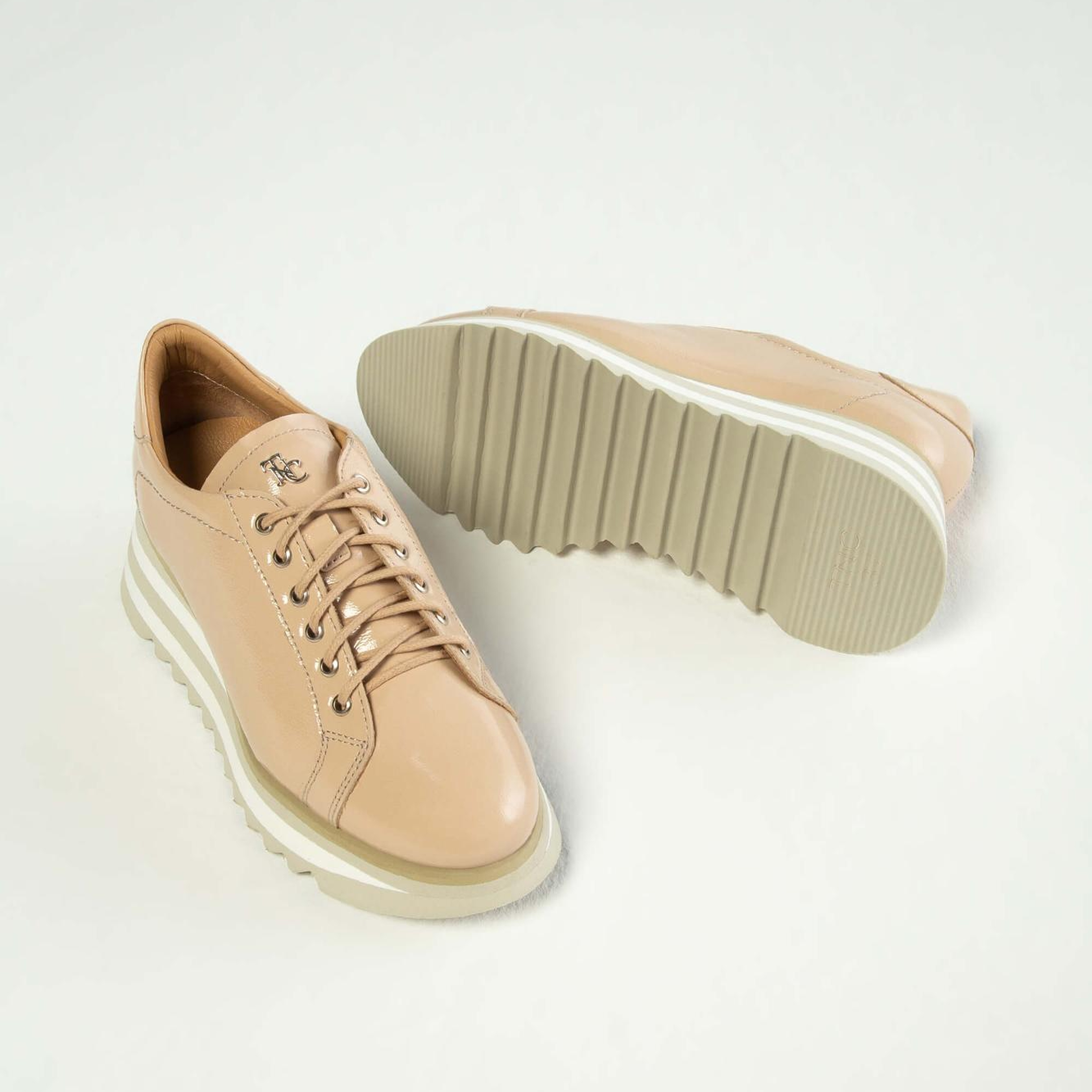 Tamer Tanca Kadın Hakiki Deri Bej Sneakers & Spor Ayakkabı