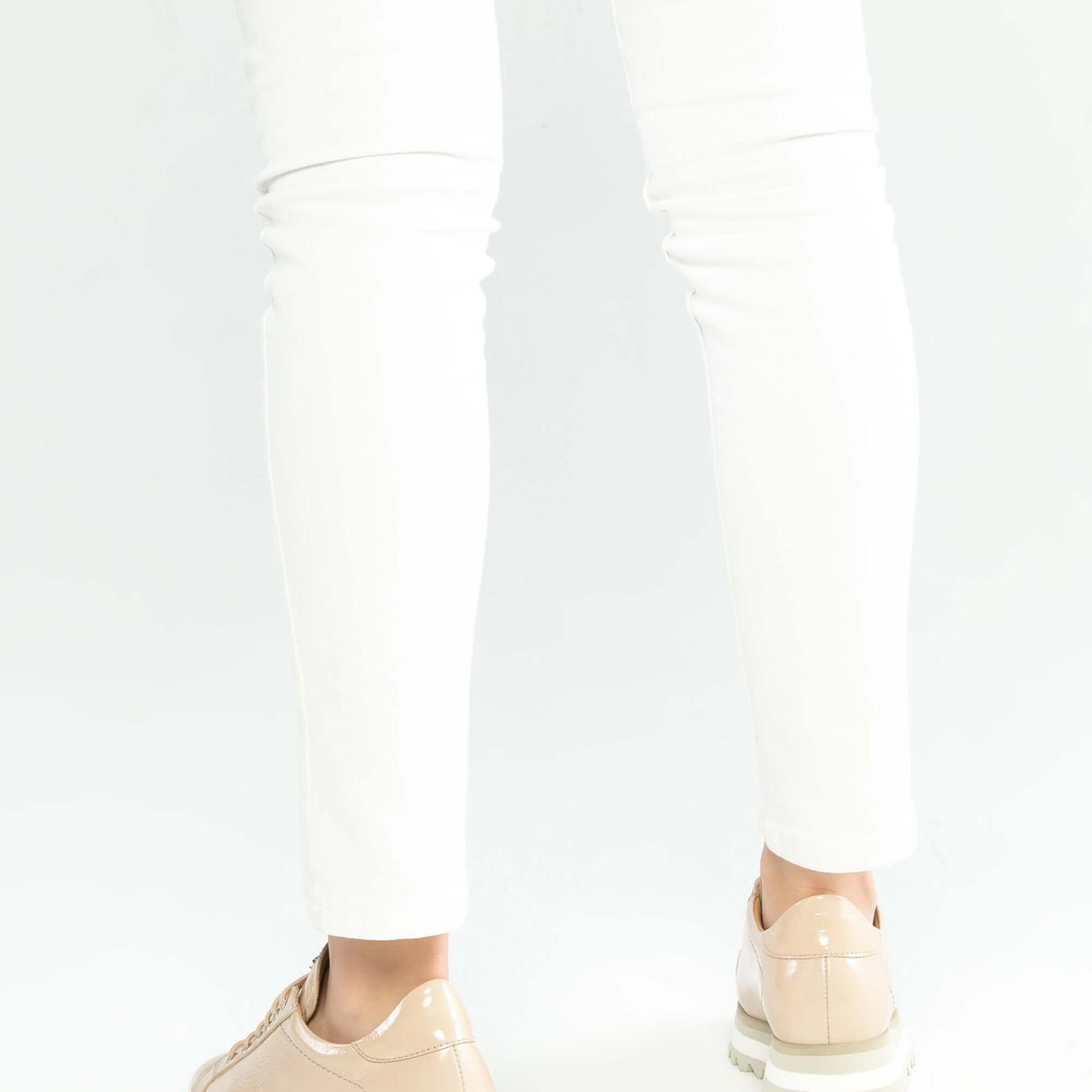 Tamer Tanca Kadın Hakiki Deri Bej Sneakers & Spor Ayakkabı