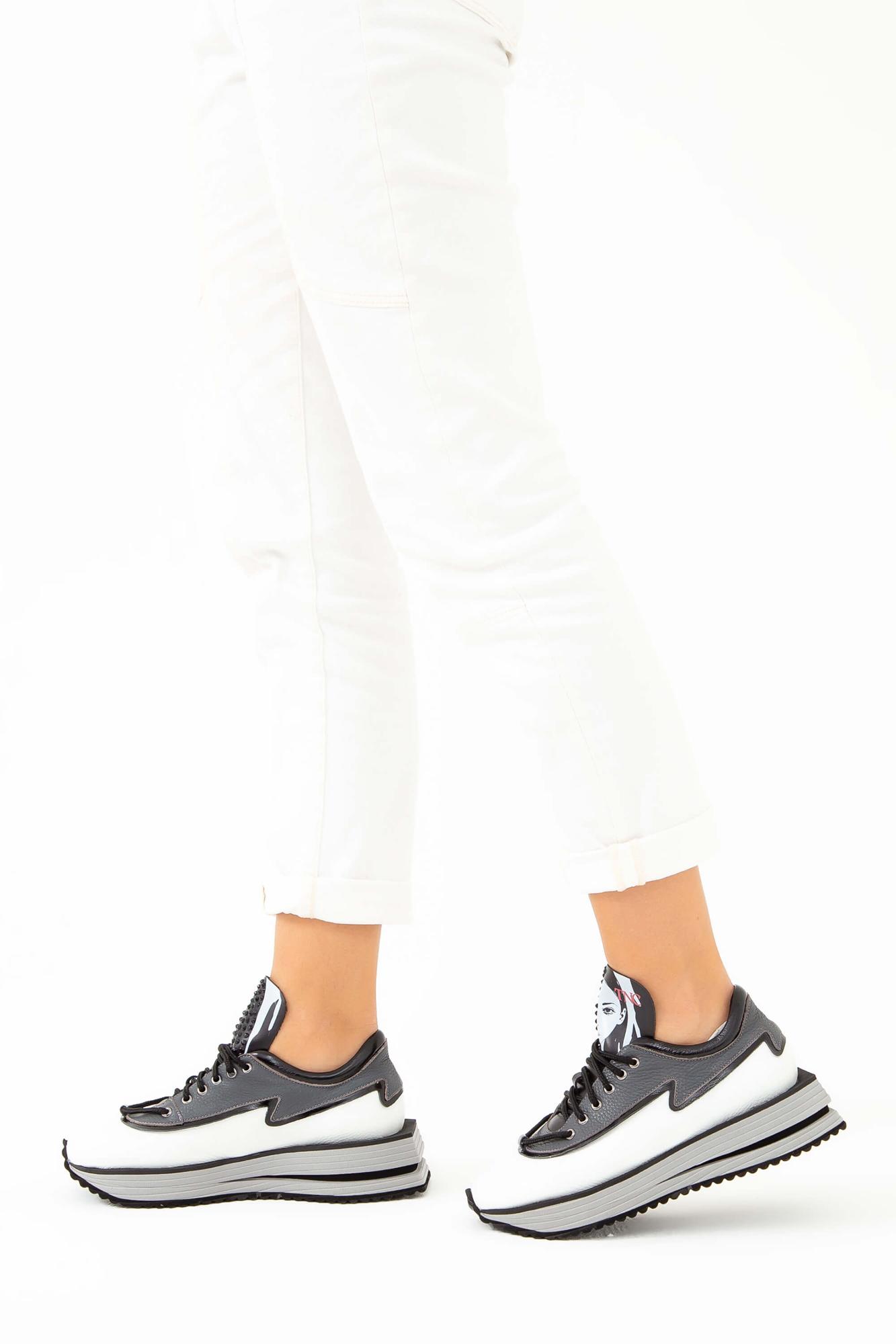 Tamer Tanca Kadın Hakiki Deri Beyaz Sneakers & Spor Ayakkabı