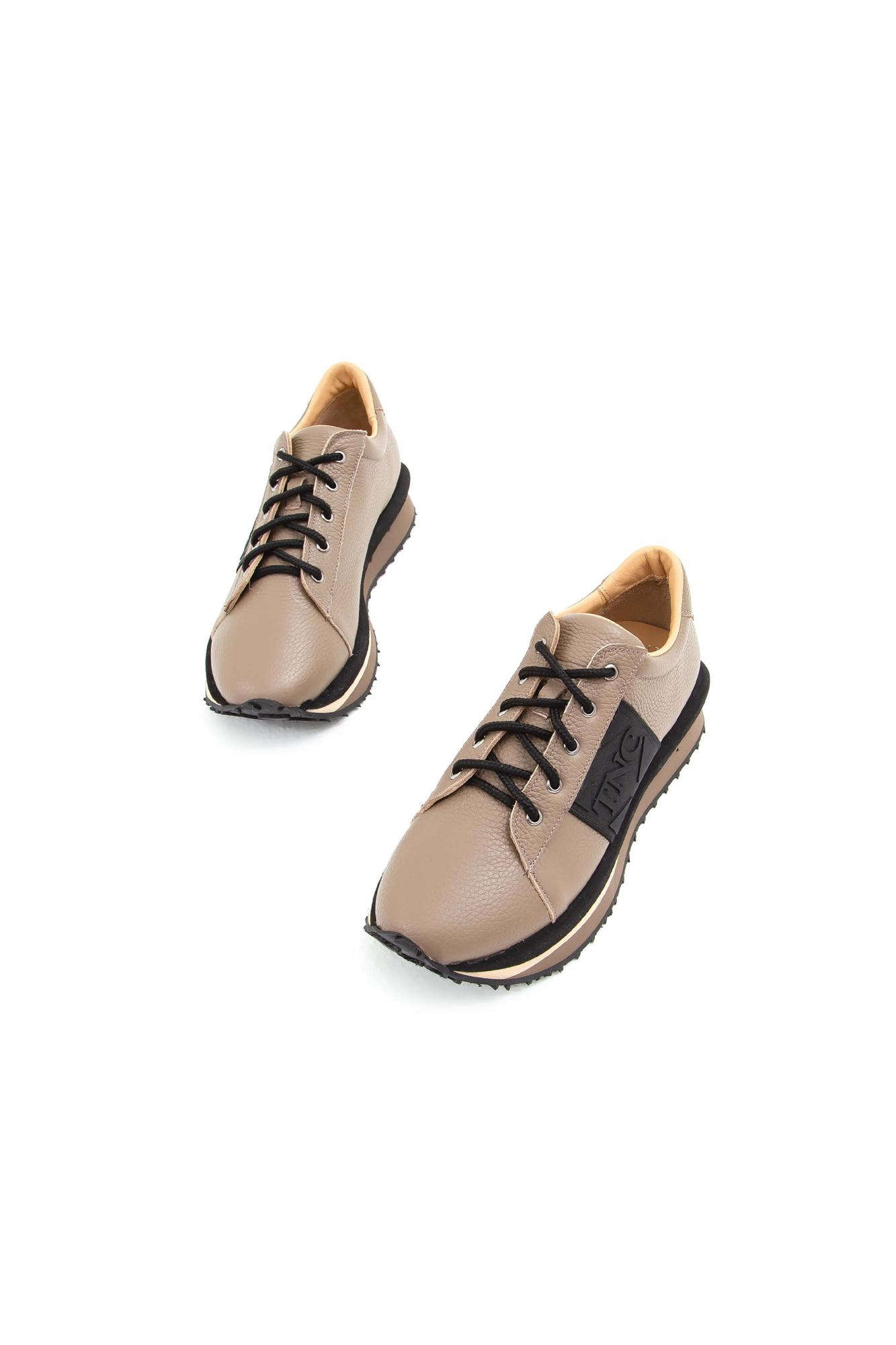 Tamer Tanca Kadın Hakiki Deri Vizon Sneakers & Spor Ayakkabı