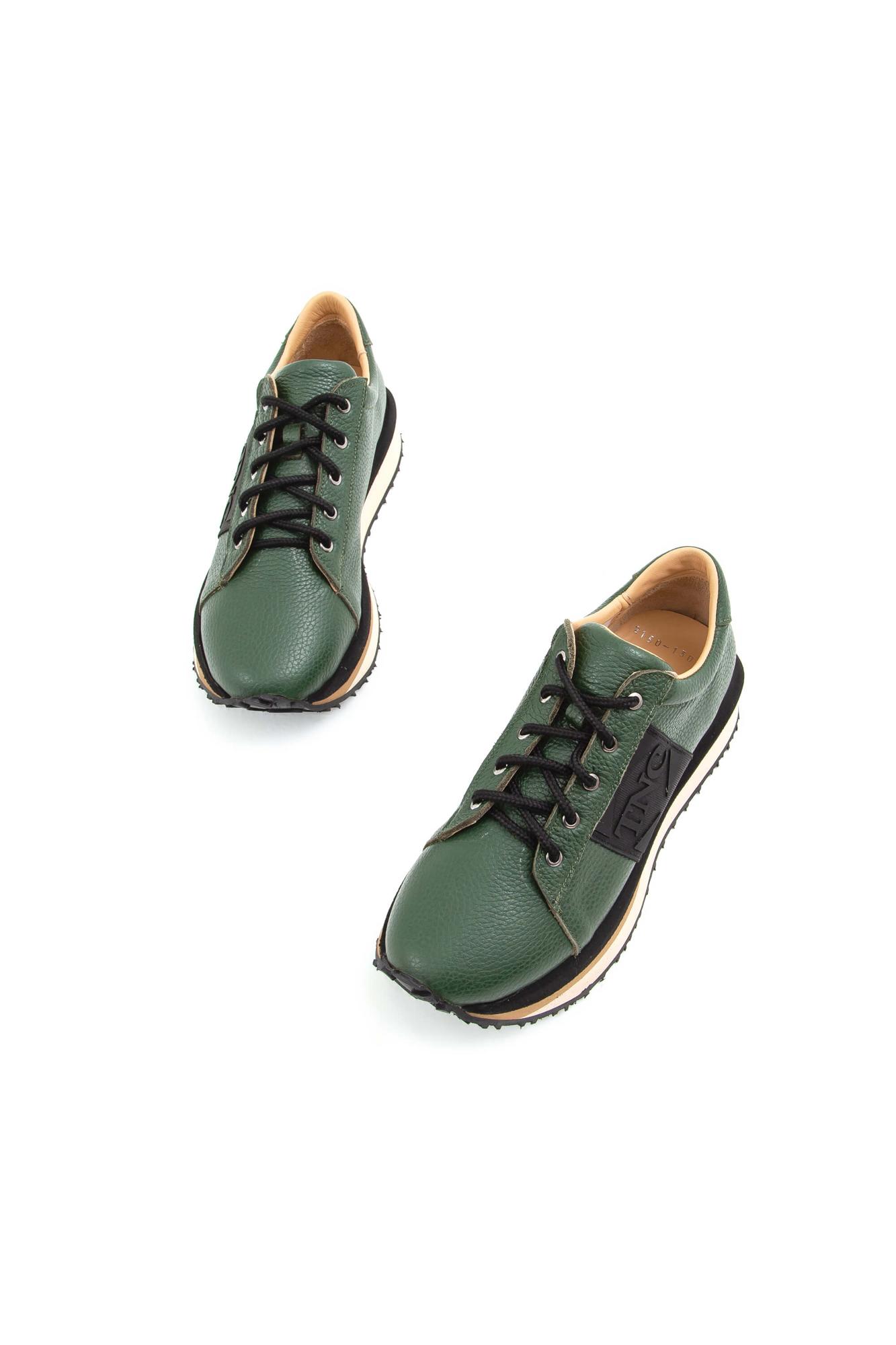 Tamer Tanca Kadın Hakiki Deri Yeşil Sneakers & Spor Ayakkabı