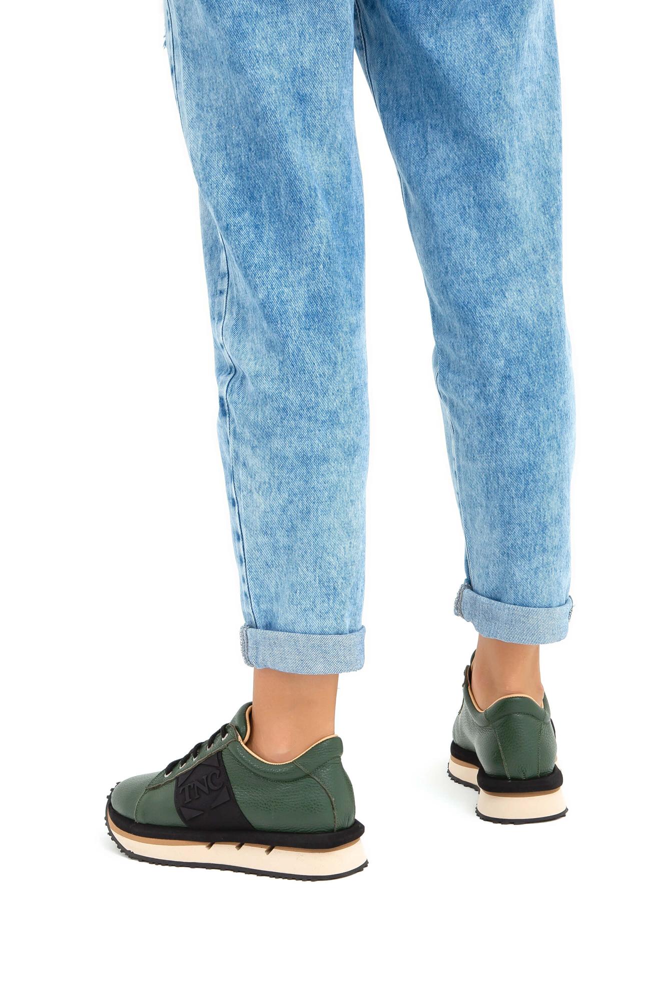 Tamer Tanca Kadın Hakiki Deri Yeşil Sneakers & Spor Ayakkabı