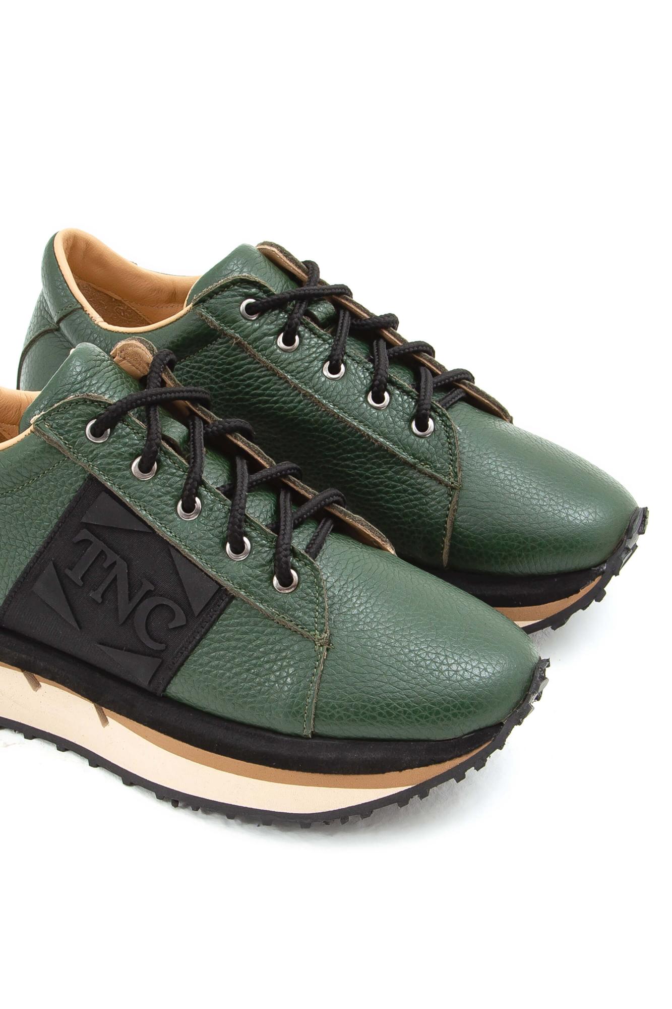 Tamer Tanca Kadın Hakiki Deri Yeşil Sneakers & Spor Ayakkabı