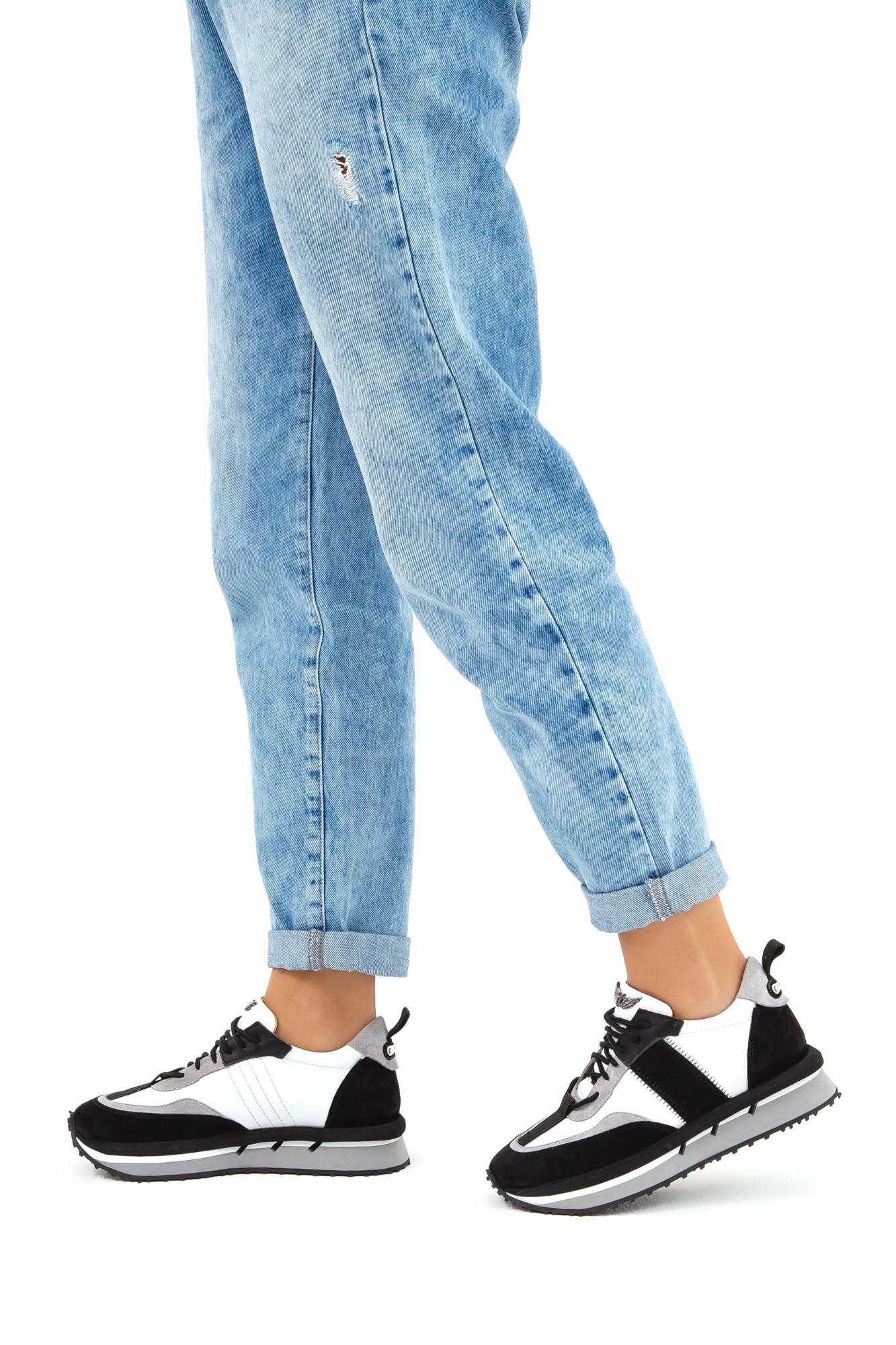 Tamer Tanca Kadın Hakiki Deri Siyah Sneakers & Spor Ayakkabı