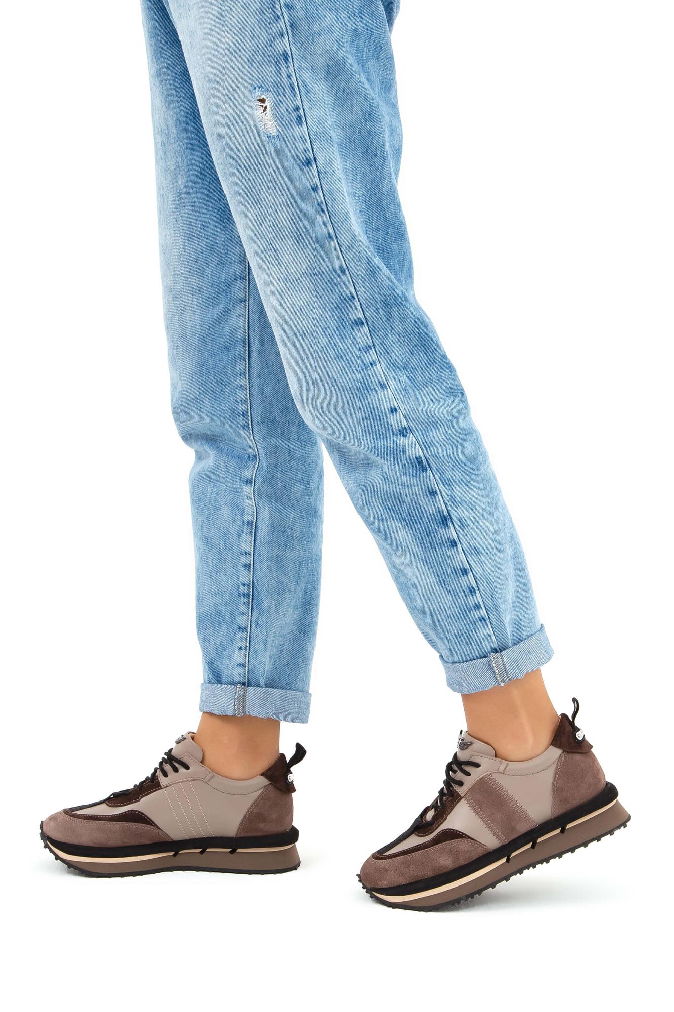 Tamer Tanca Kadın Hakiki Deri Vizon Sneakers & Spor Ayakkabı