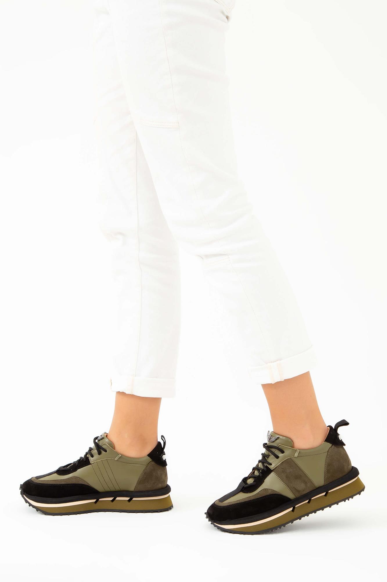 Tamer Tanca Kadın Hakiki Deri Yeşil Sneakers & Spor Ayakkabı