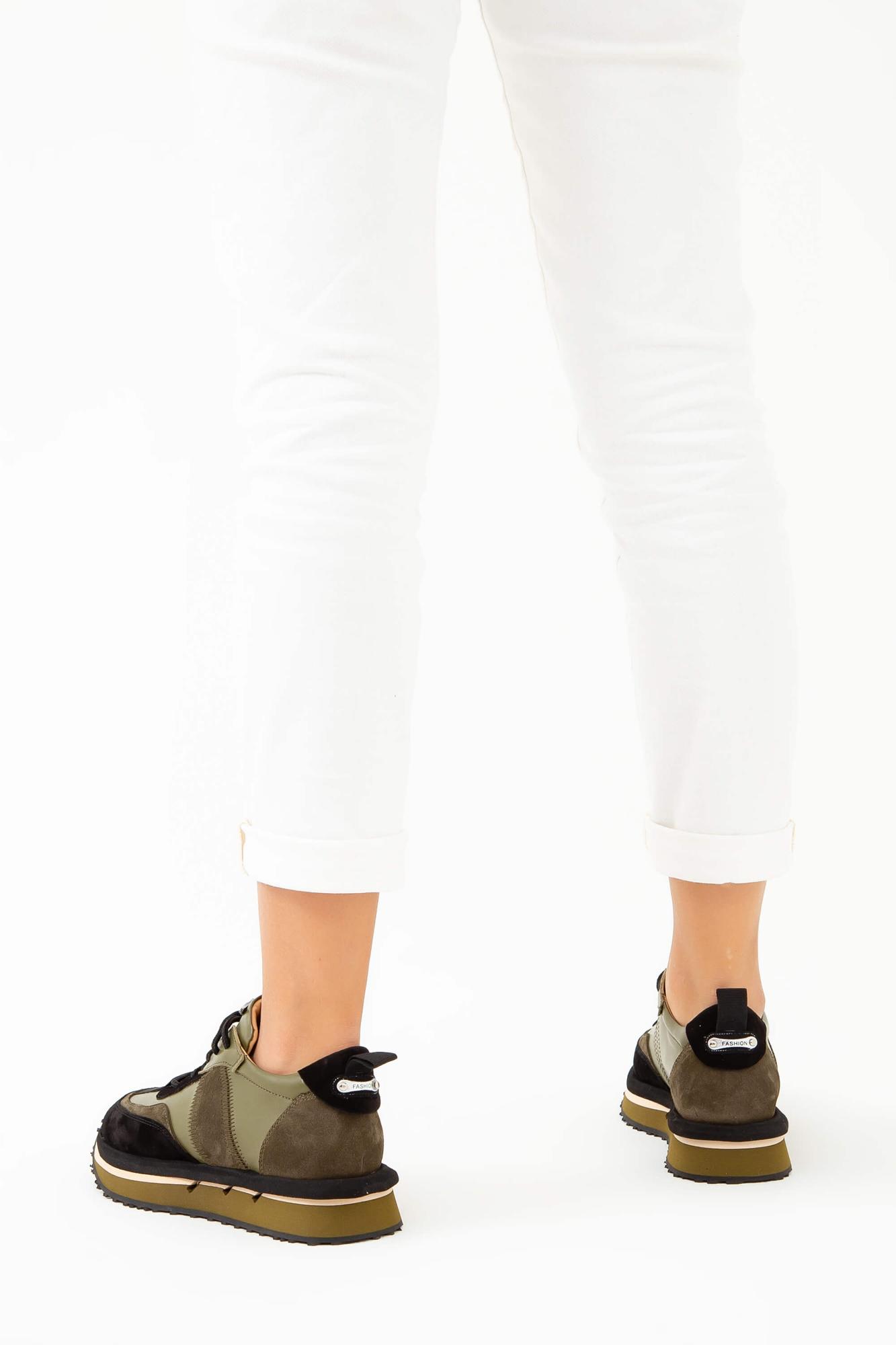 Tamer Tanca Kadın Hakiki Deri Yeşil Sneakers & Spor Ayakkabı