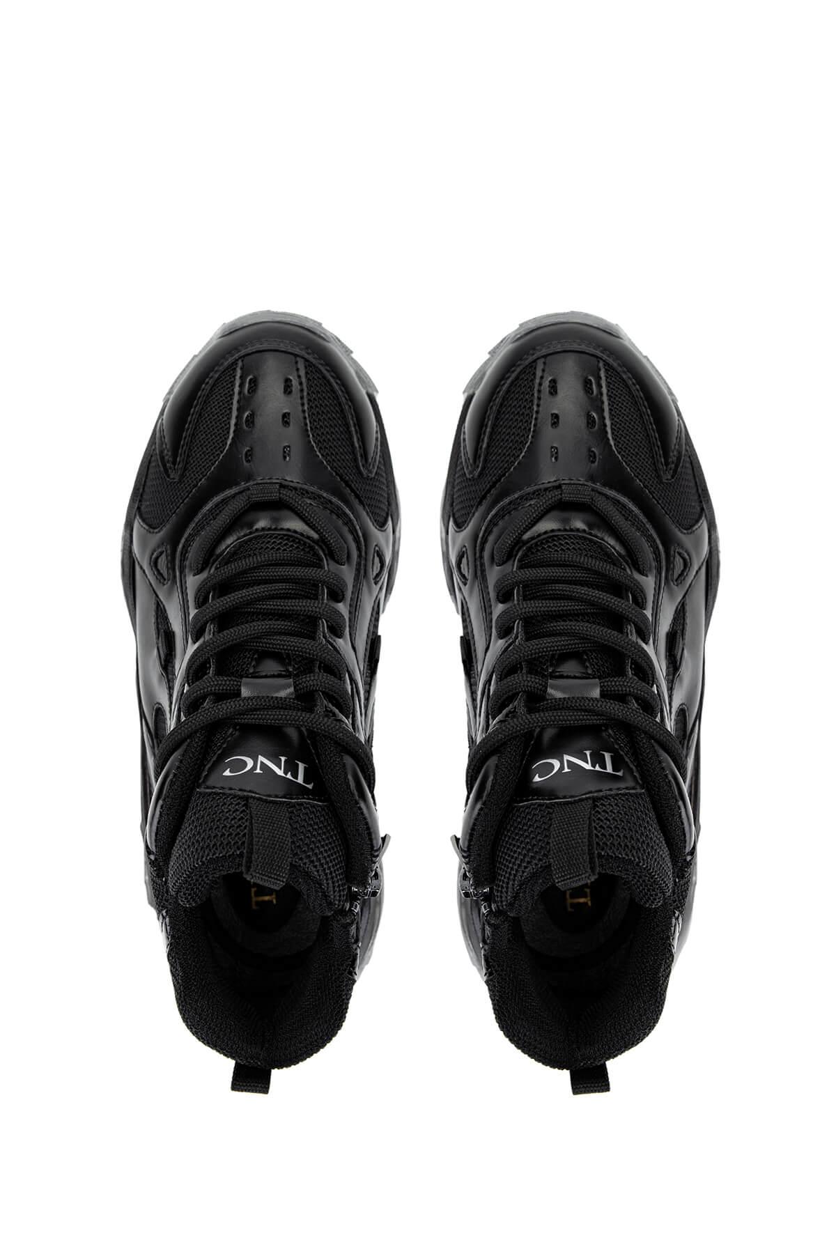 Tamer Tanca Kadın Vegan Siyah/Siyah Sneakers & Spor Bot