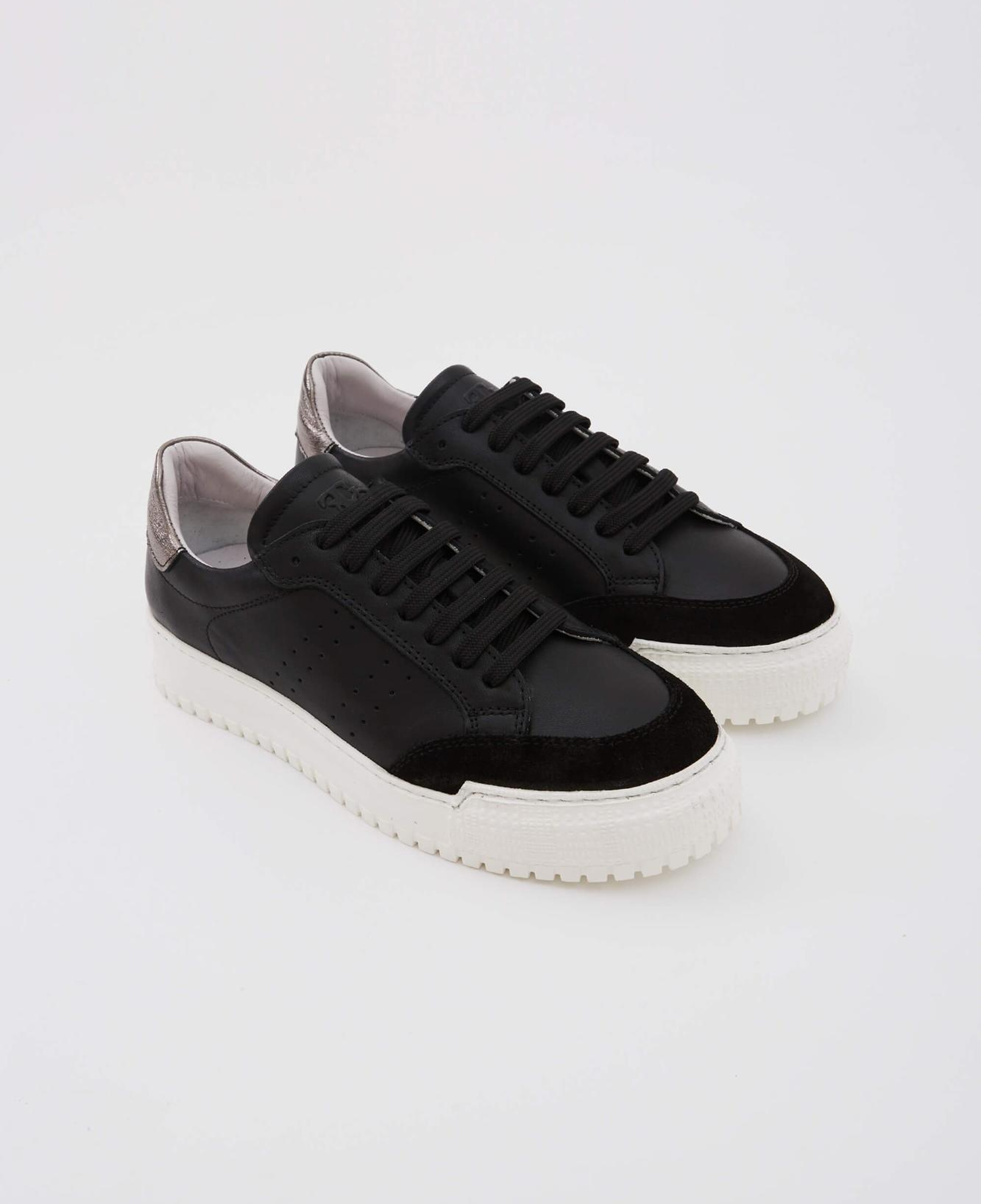 Tamer Tanca Kadın Hakiki Deri Siyah Sneakers & Spor Ayakkabı