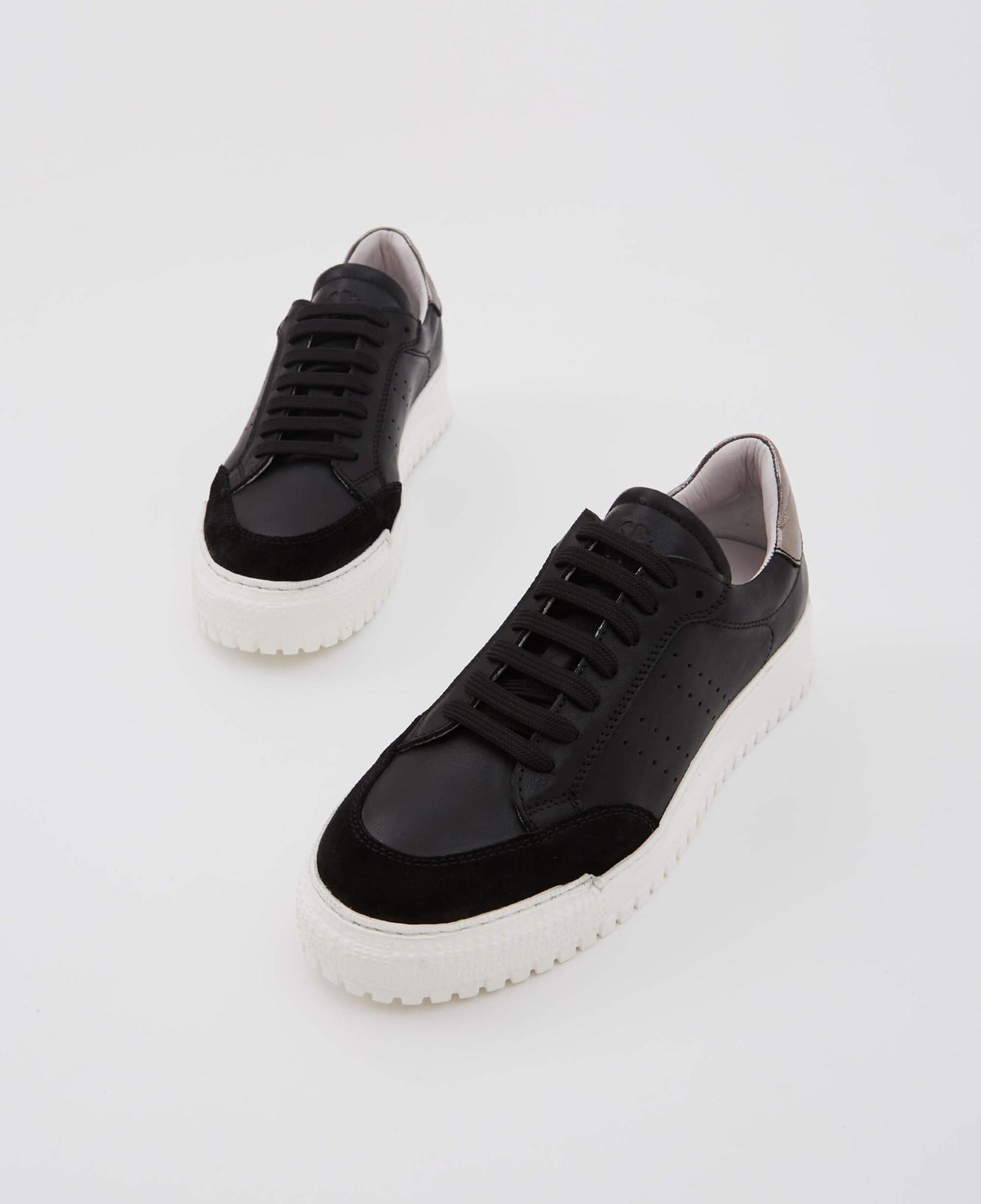 Tamer Tanca Kadın Hakiki Deri Siyah Sneakers & Spor Ayakkabı