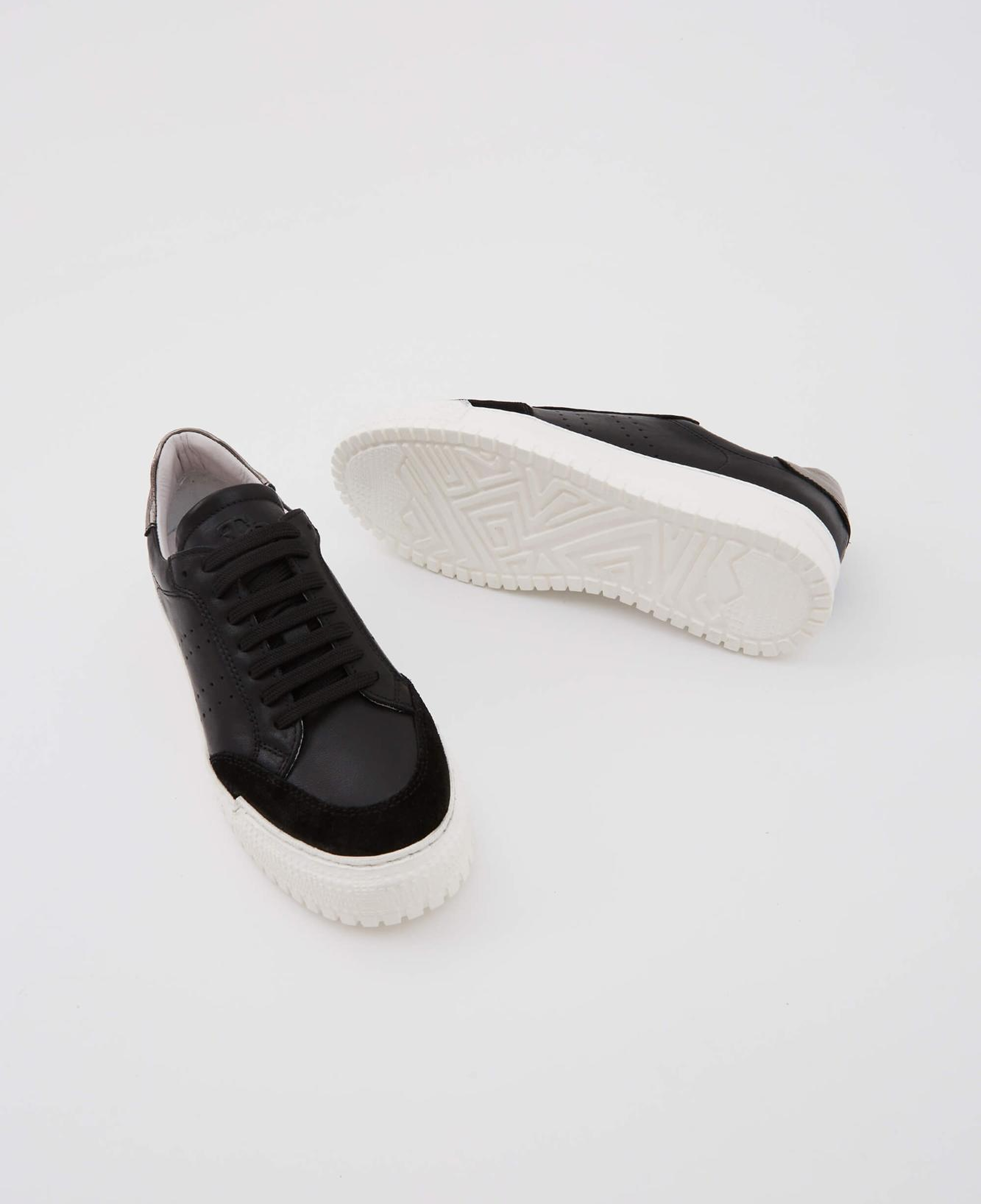 Tamer Tanca Kadın Hakiki Deri Siyah Sneakers & Spor Ayakkabı