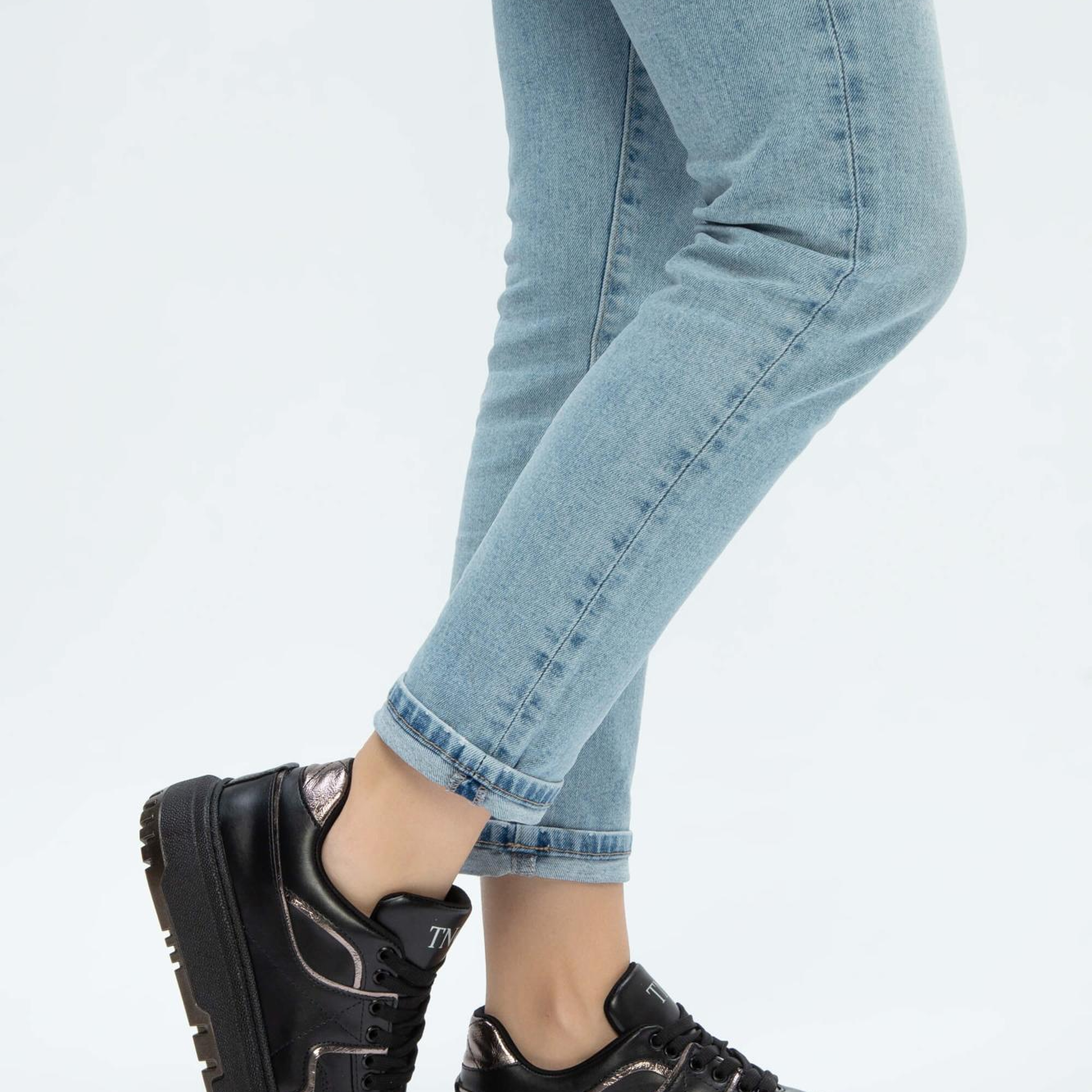 Tamer Tanca Kadın Vegan Siyah Sneakers & Spor Ayakkabı