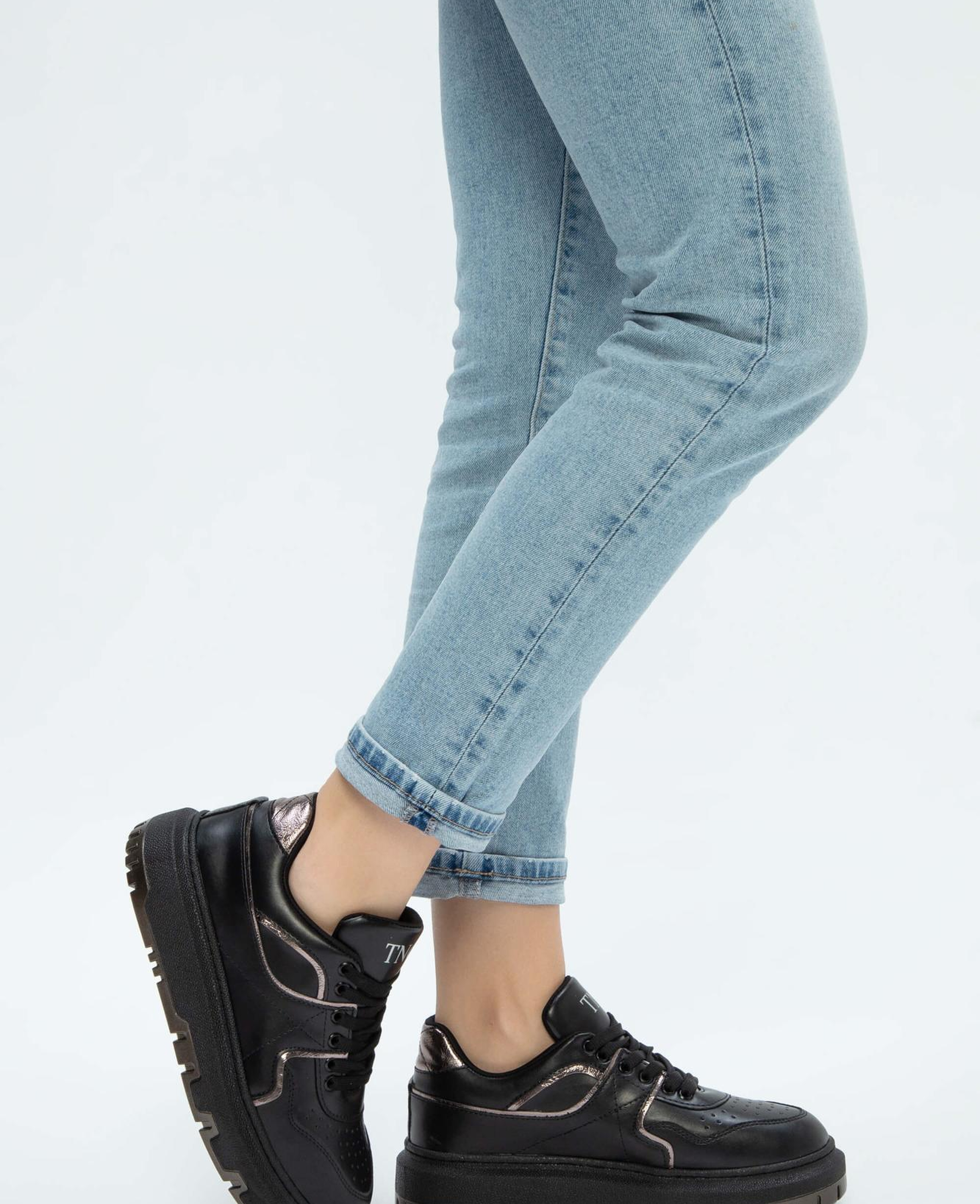 Tamer Tanca Kadın Vegan Siyah Sneakers & Spor Ayakkabı