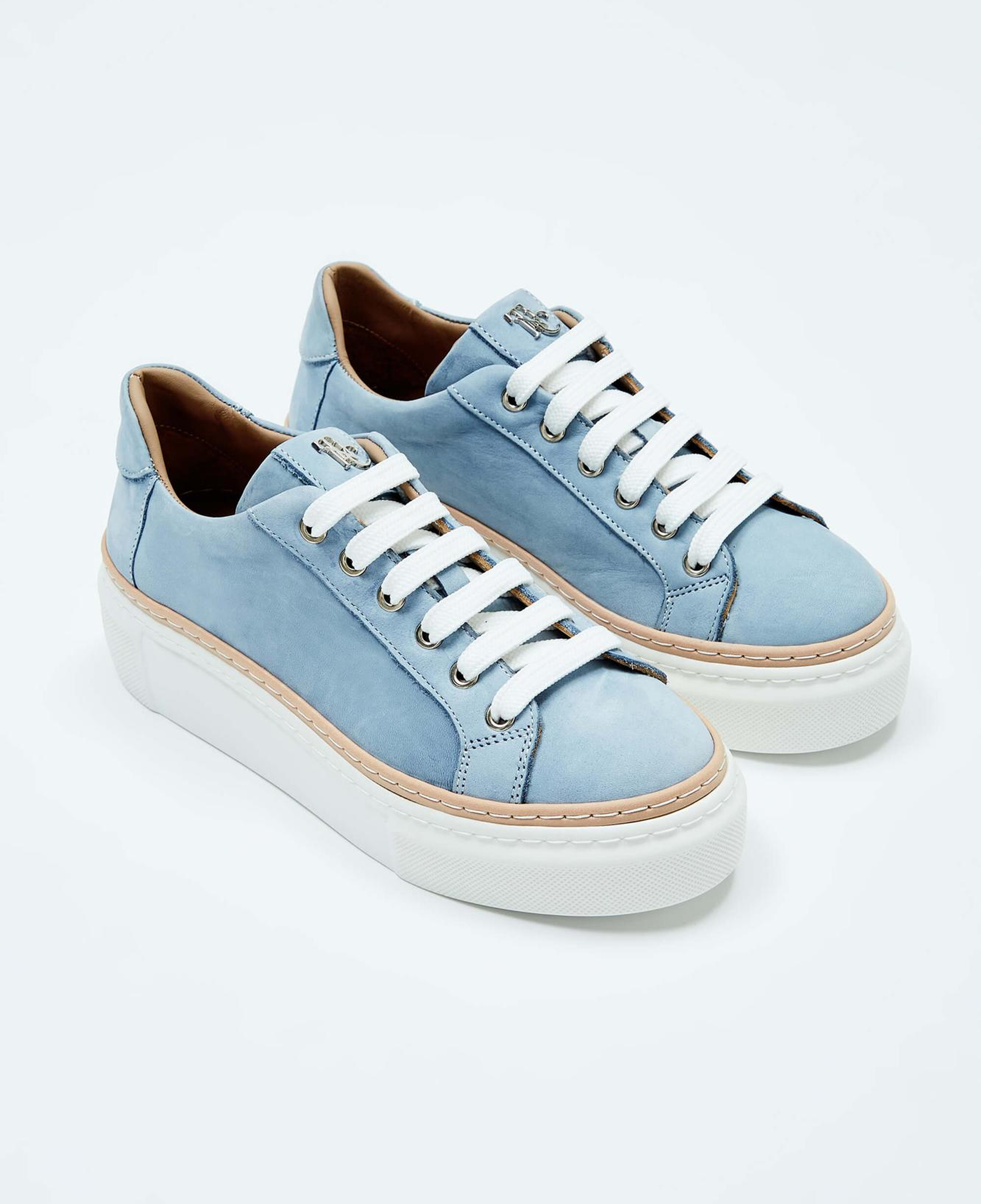 Tamer Tanca Kadın Hakiki Deri Açık Mavi Nubuk Sneakers & Spor Ayakkabı