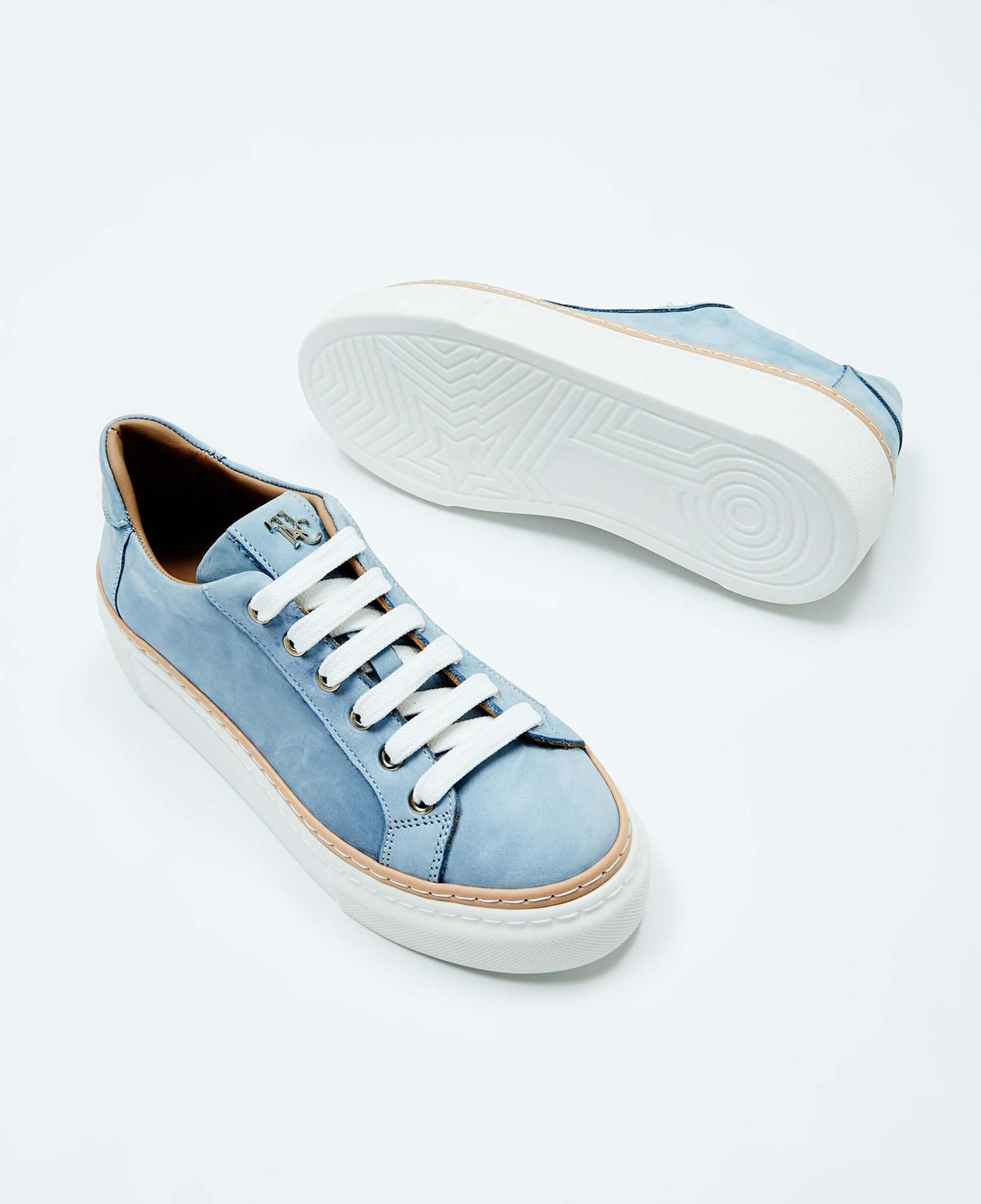 Tamer Tanca Kadın Hakiki Deri Açık Mavi Nubuk Sneakers & Spor Ayakkabı
