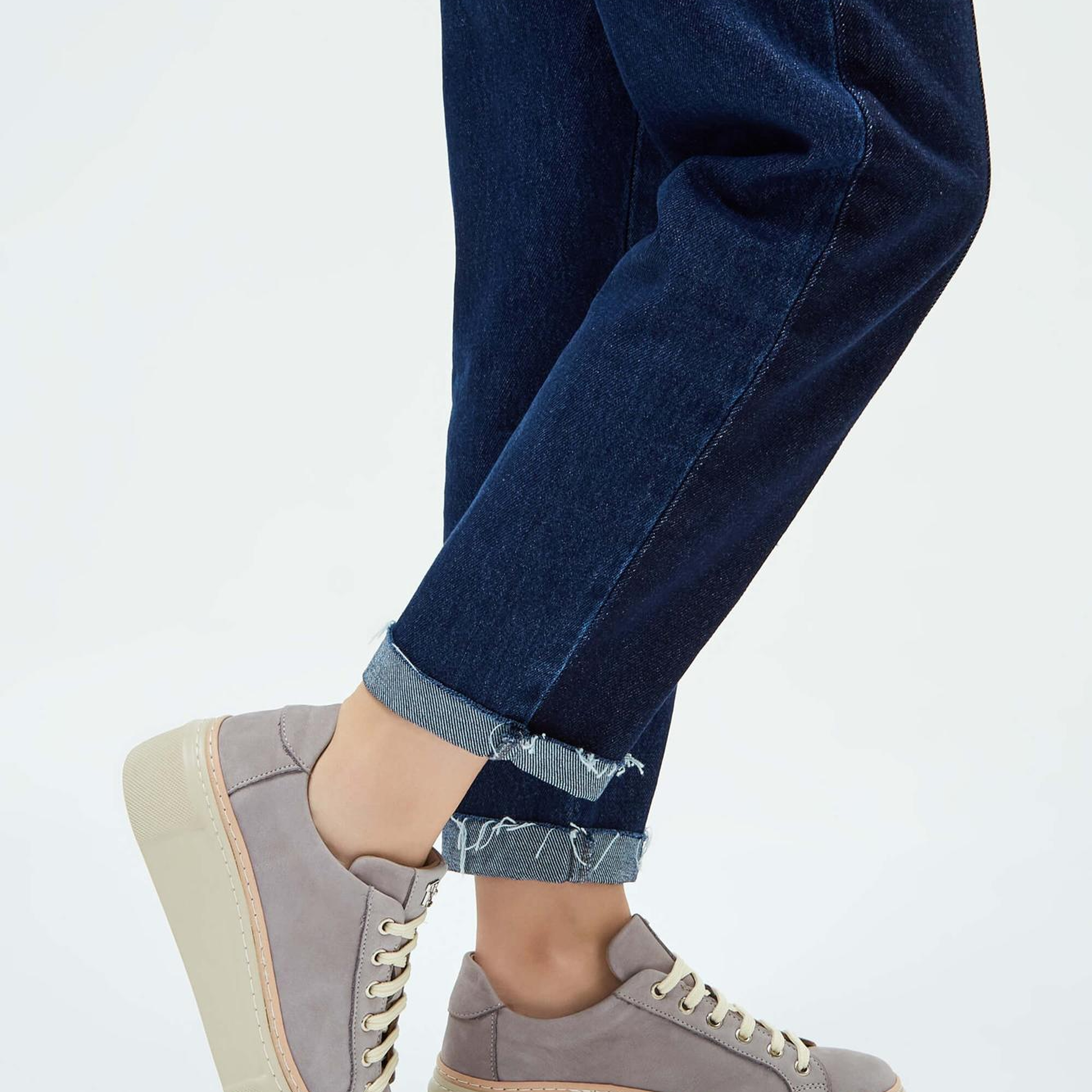 Tamer Tanca Kadın Hakiki Deri Vizon Nubuk Sneakers & Spor Ayakkabı