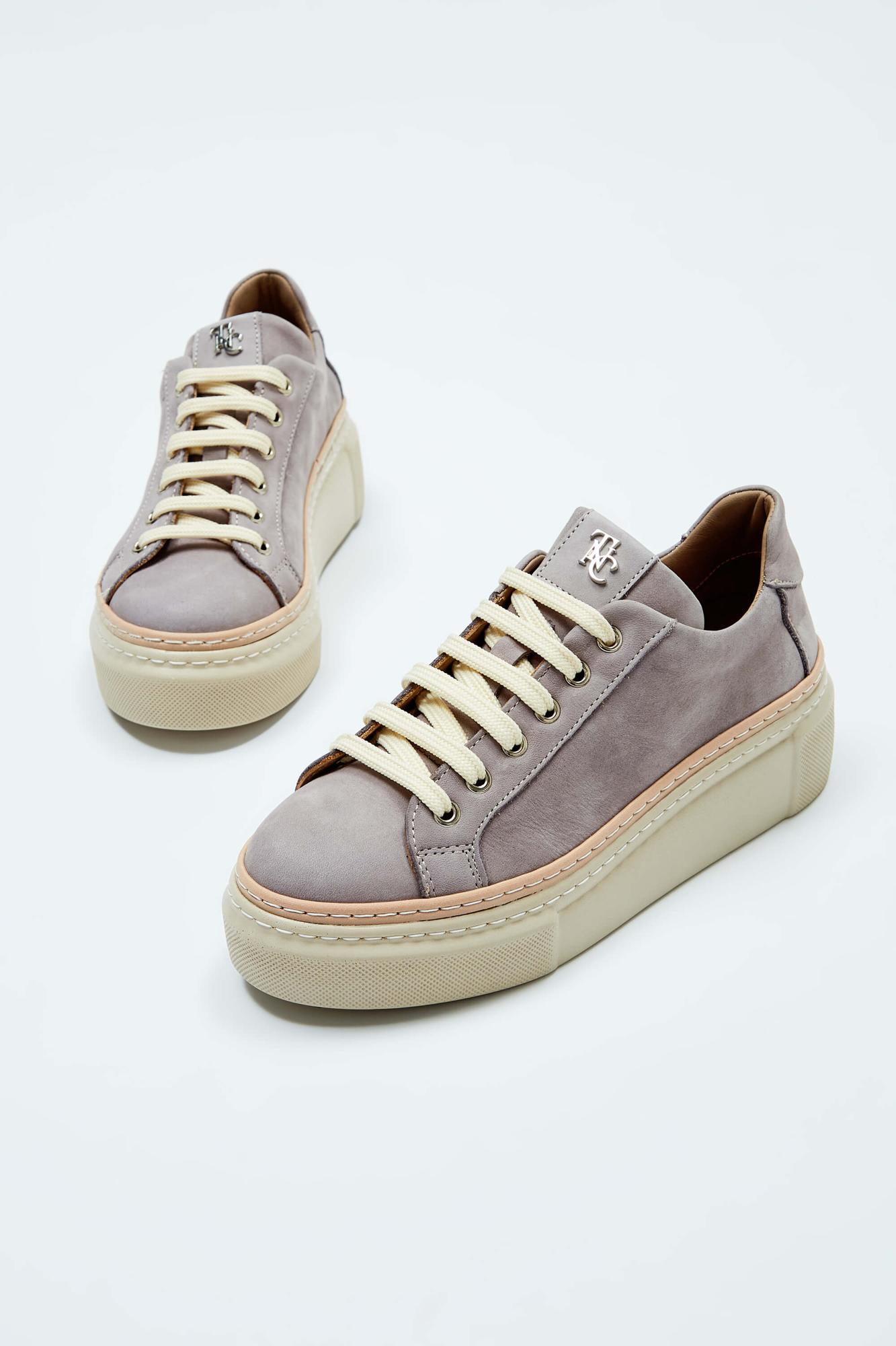 Tamer Tanca Kadın Hakiki Deri Vizon Nubuk Sneakers & Spor Ayakkabı