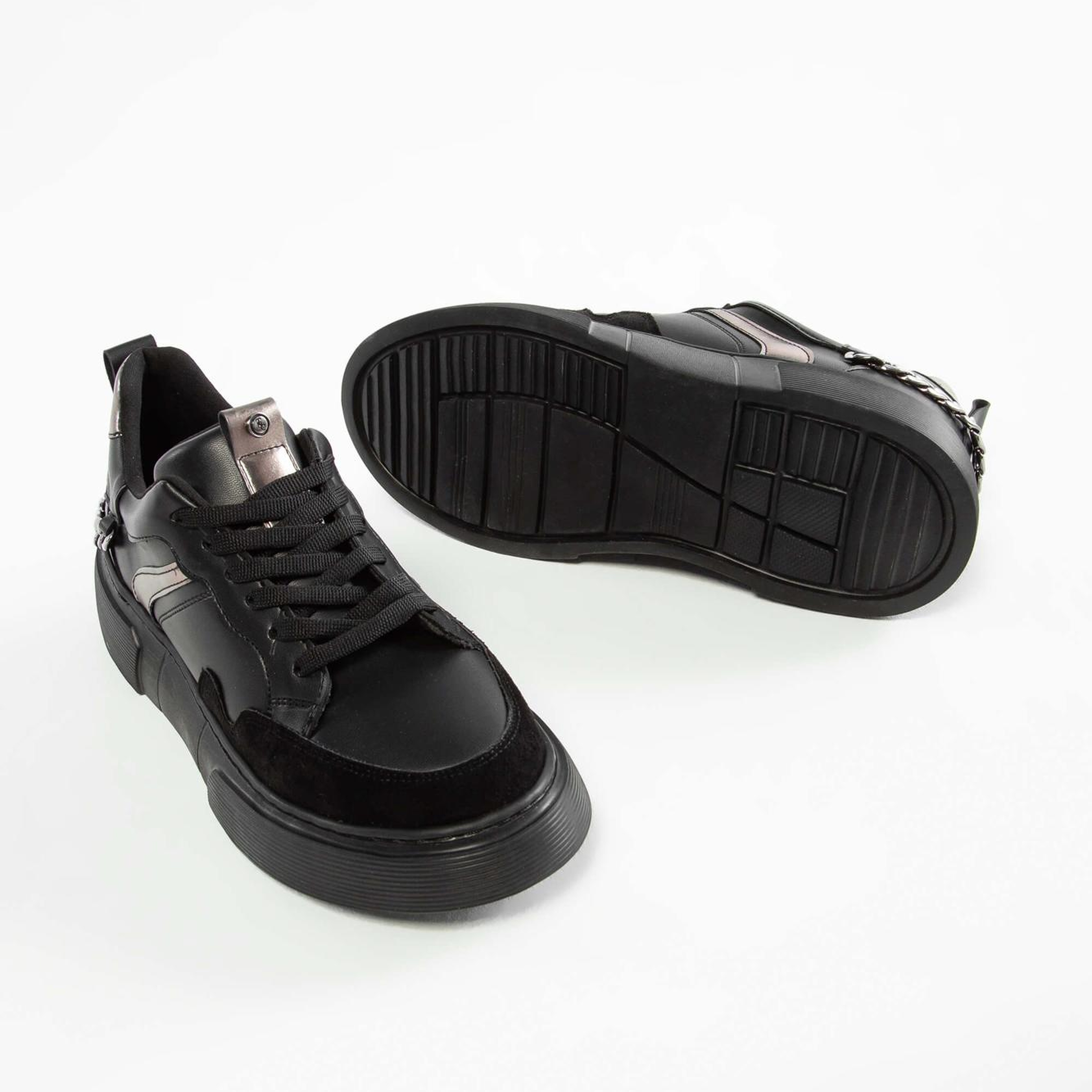 Tamer Tanca Kadın Vegan Siyah Sneakers & Spor Ayakkabı