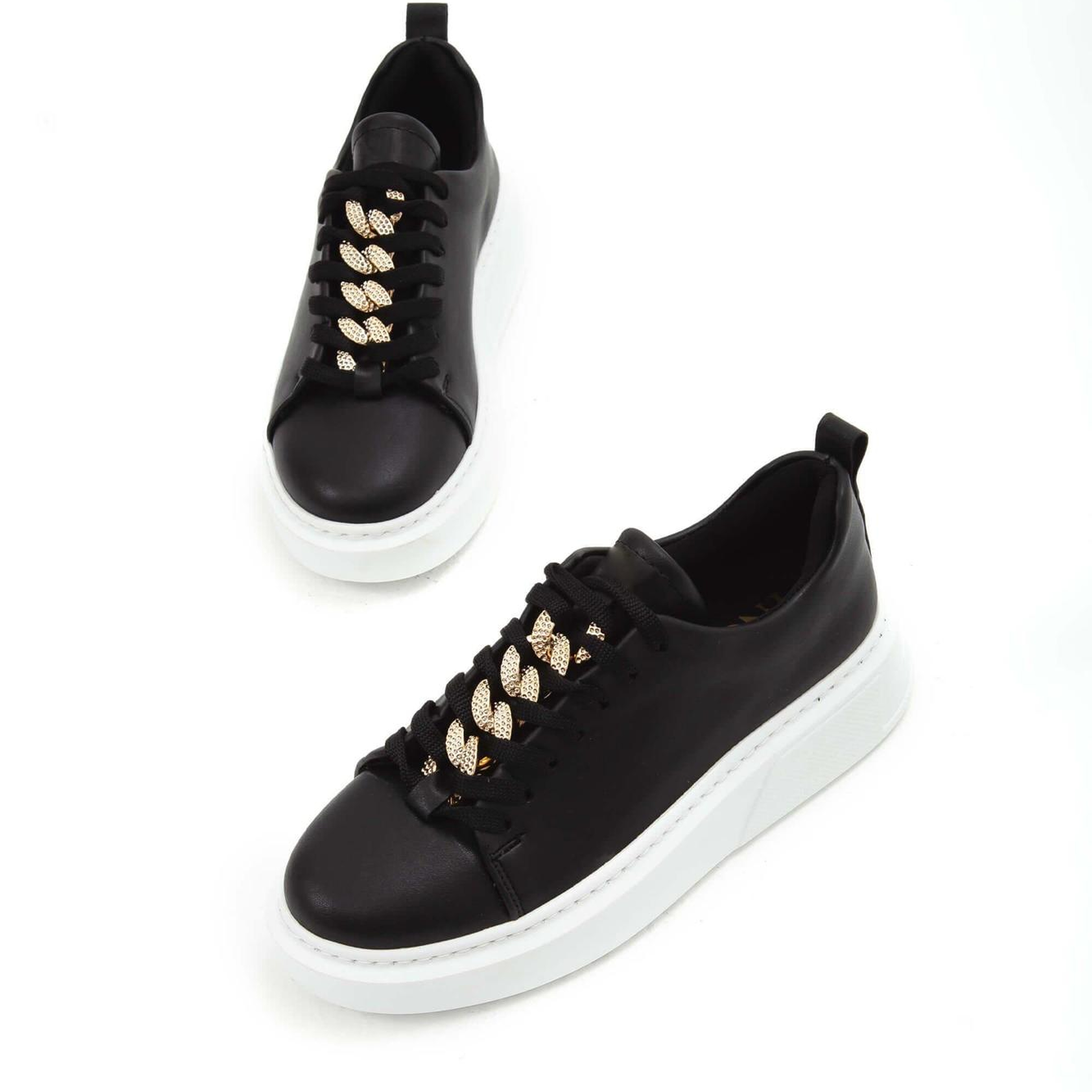 Tamer Tanca Kadın Vegan Siyah Sneakers & Spor Ayakkabı
