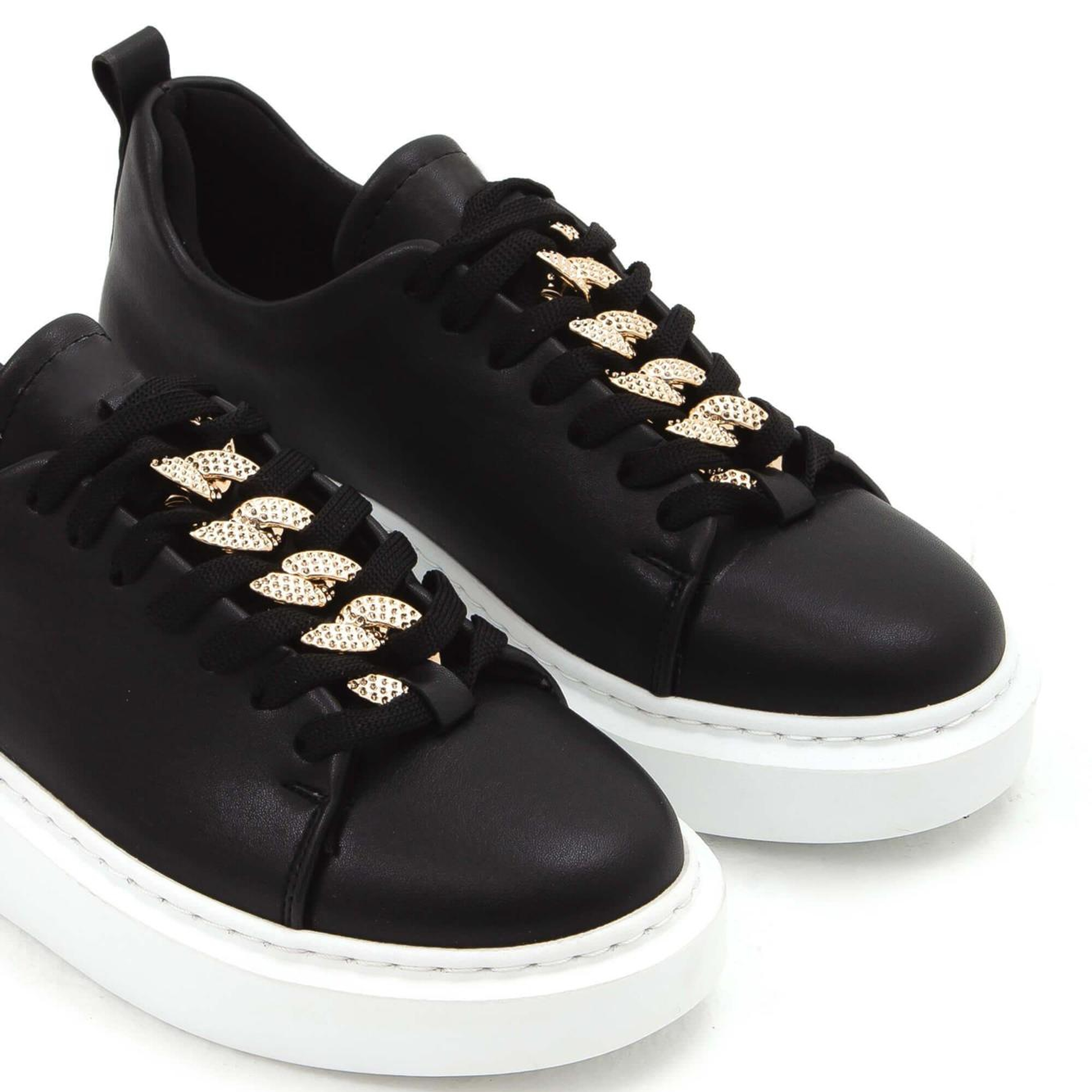 Tamer Tanca Kadın Vegan Siyah Sneakers & Spor Ayakkabı