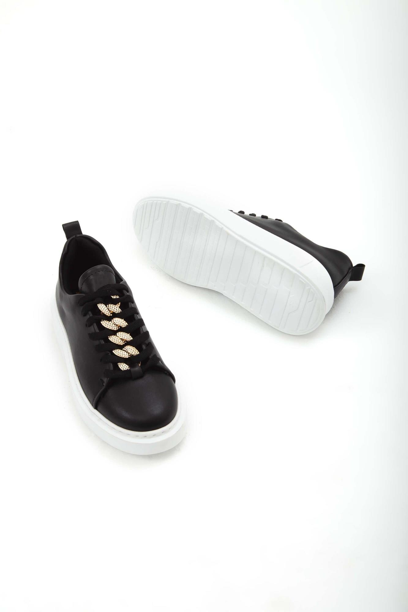 Tamer Tanca Kadın Vegan Siyah Sneakers & Spor Ayakkabı