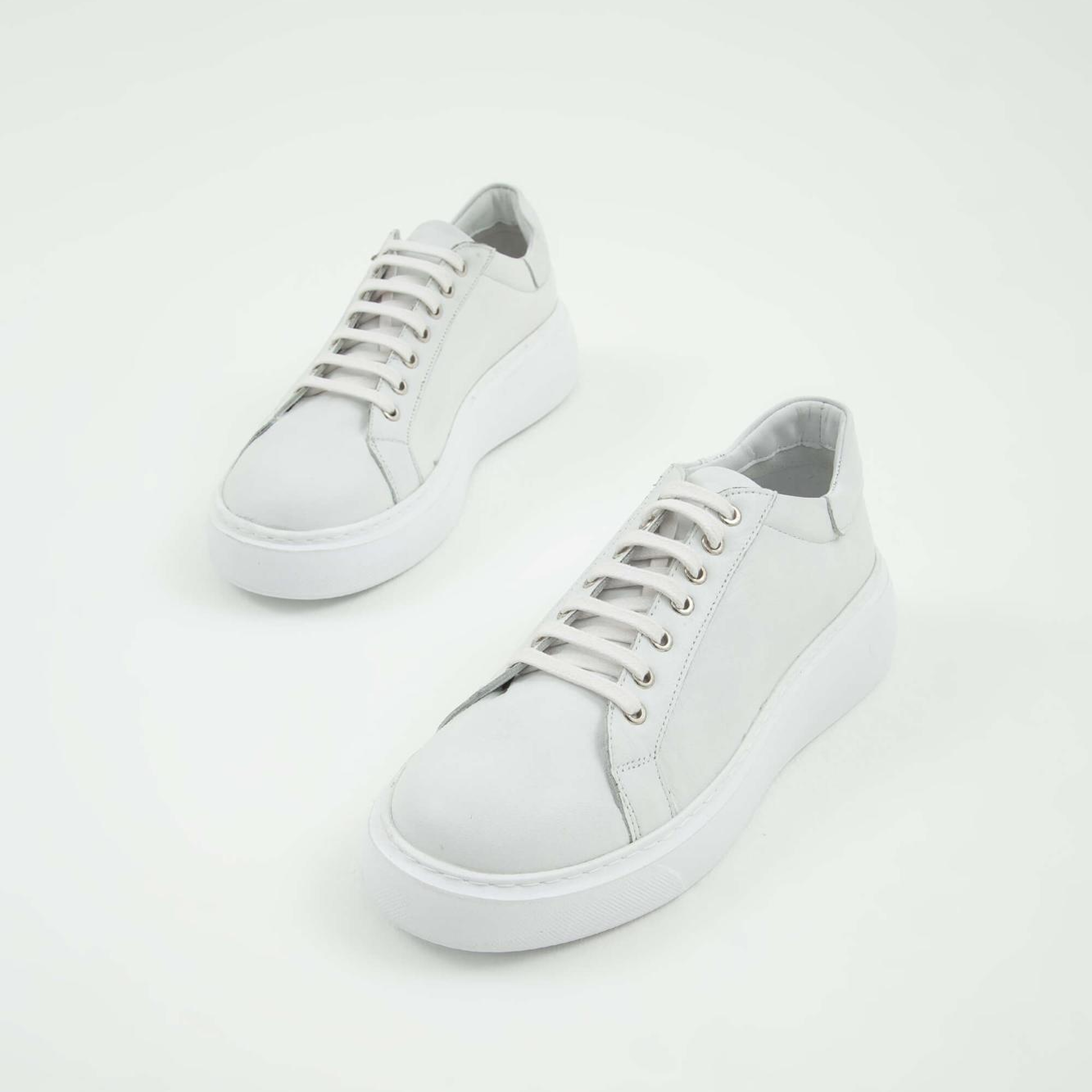 Tamer Tanca Kadın Hakiki Deri Beyaz Sneakers & Spor Ayakkabı