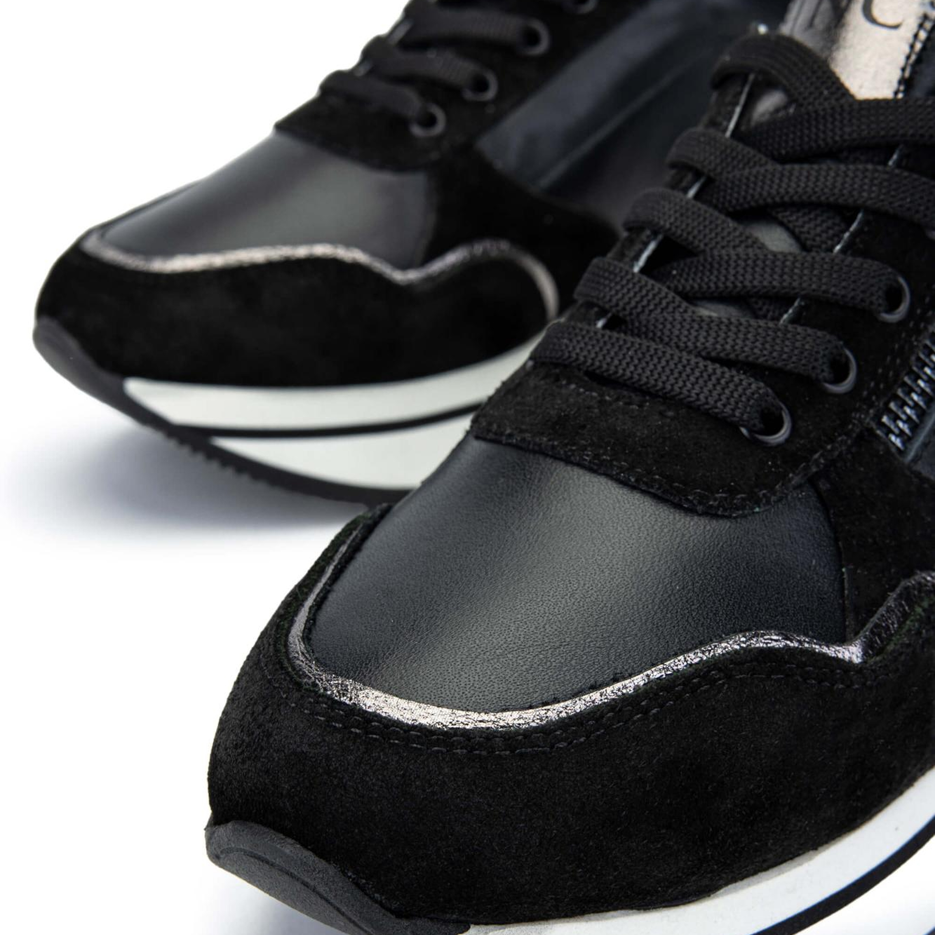 Tamer Tanca Kadın Hakiki Deri Siyah Sneakers & Spor Ayakkabı