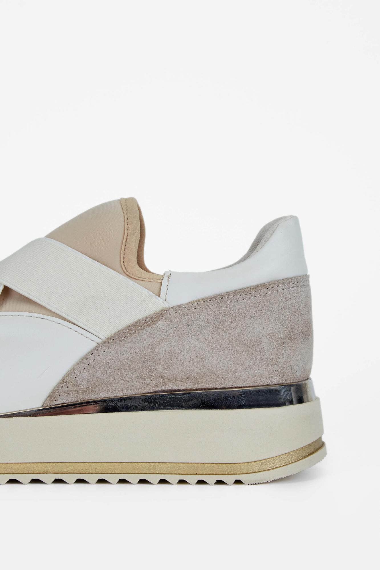 Tamer Tanca Kadın Hakiki Deri Bej Sneakers & Spor Ayakkabı