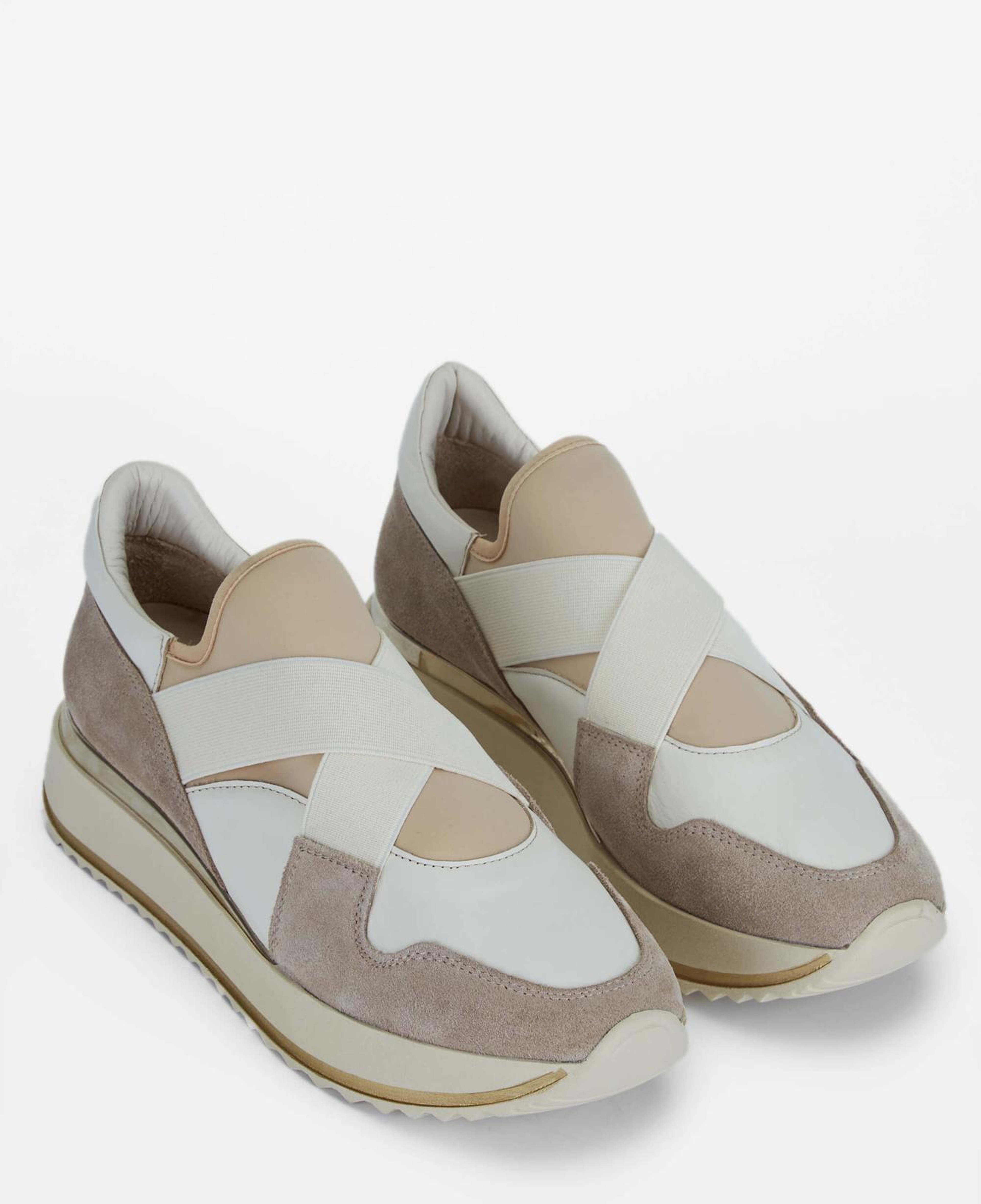 Tamer Tanca Kadın Hakiki Deri Bej Sneakers & Spor Ayakkabı