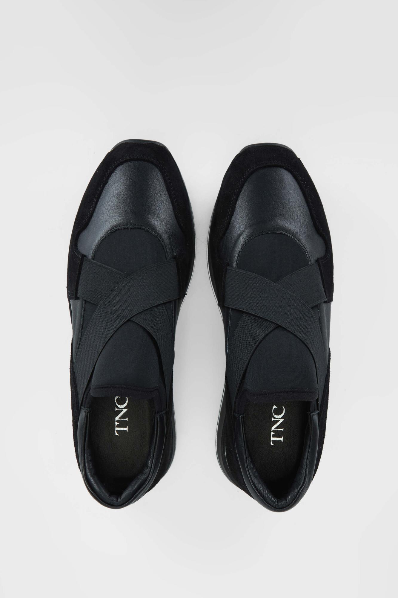 Tamer Tanca Kadın Hakiki Deri Siyah Deri Sneakers & Spor Ayakkabı