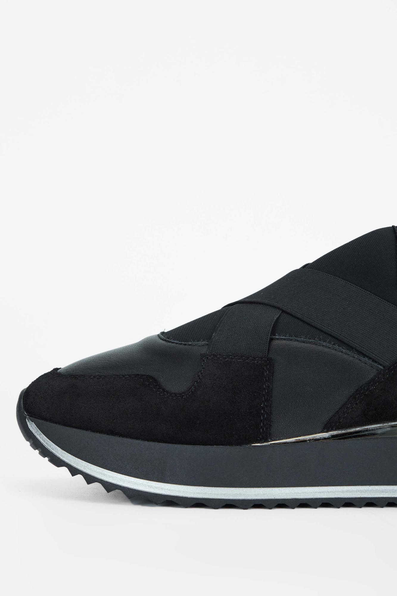 Tamer Tanca Kadın Hakiki Deri Siyah Deri Sneakers & Spor Ayakkabı