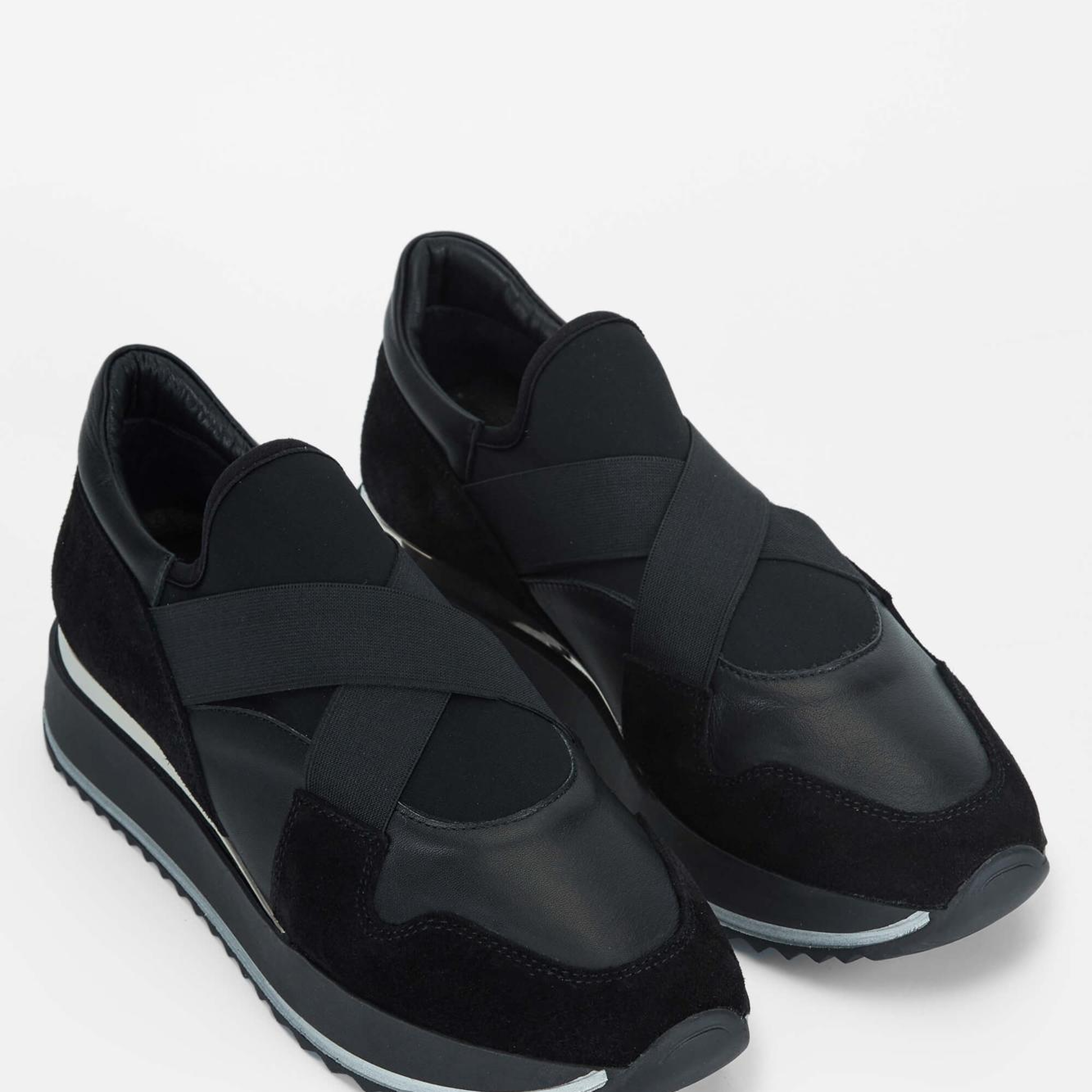 Tamer Tanca Kadın Hakiki Deri Siyah Deri Sneakers & Spor Ayakkabı