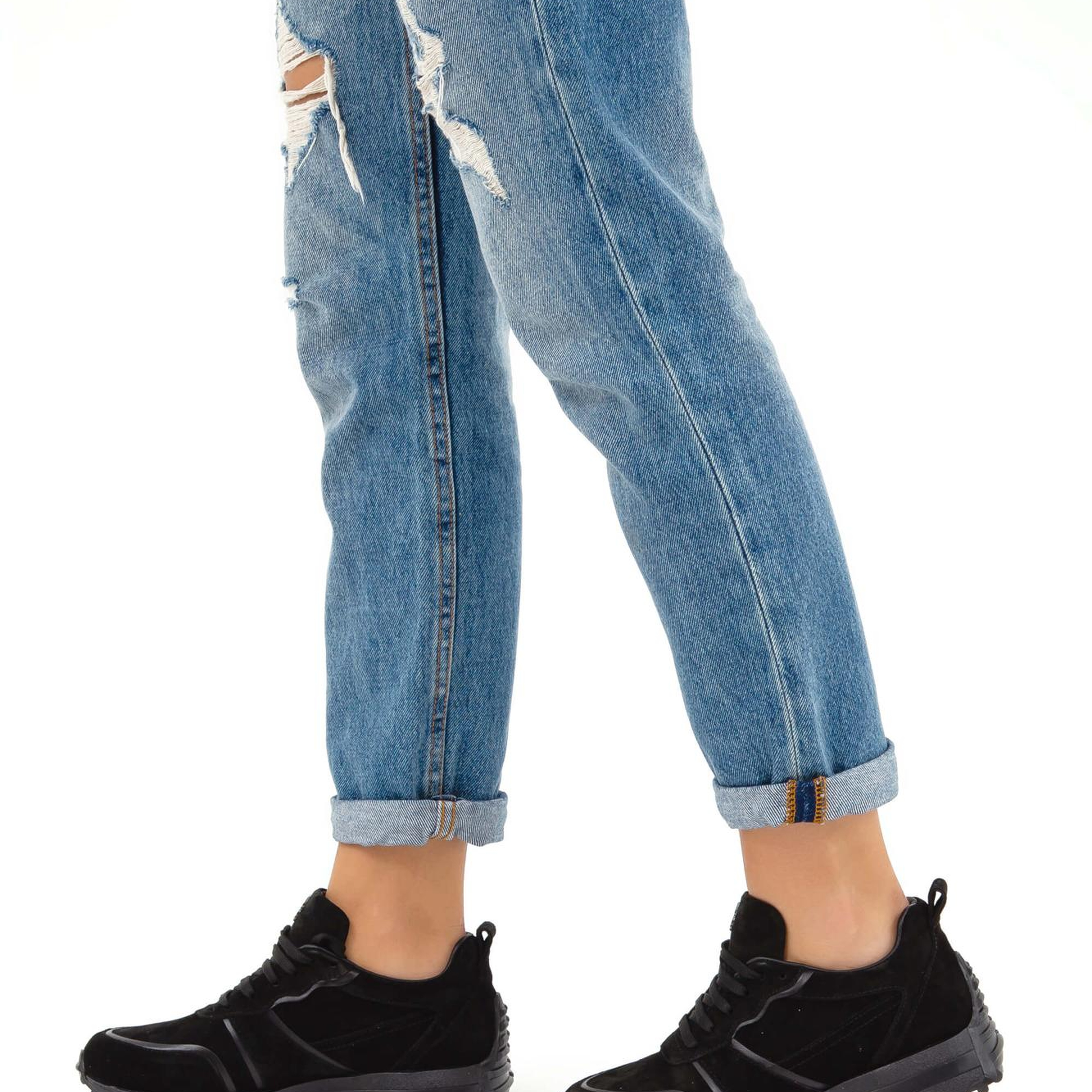 Tamer Tanca Kadın Hakiki Deri Siyah Sneakers & Spor Ayakkabı